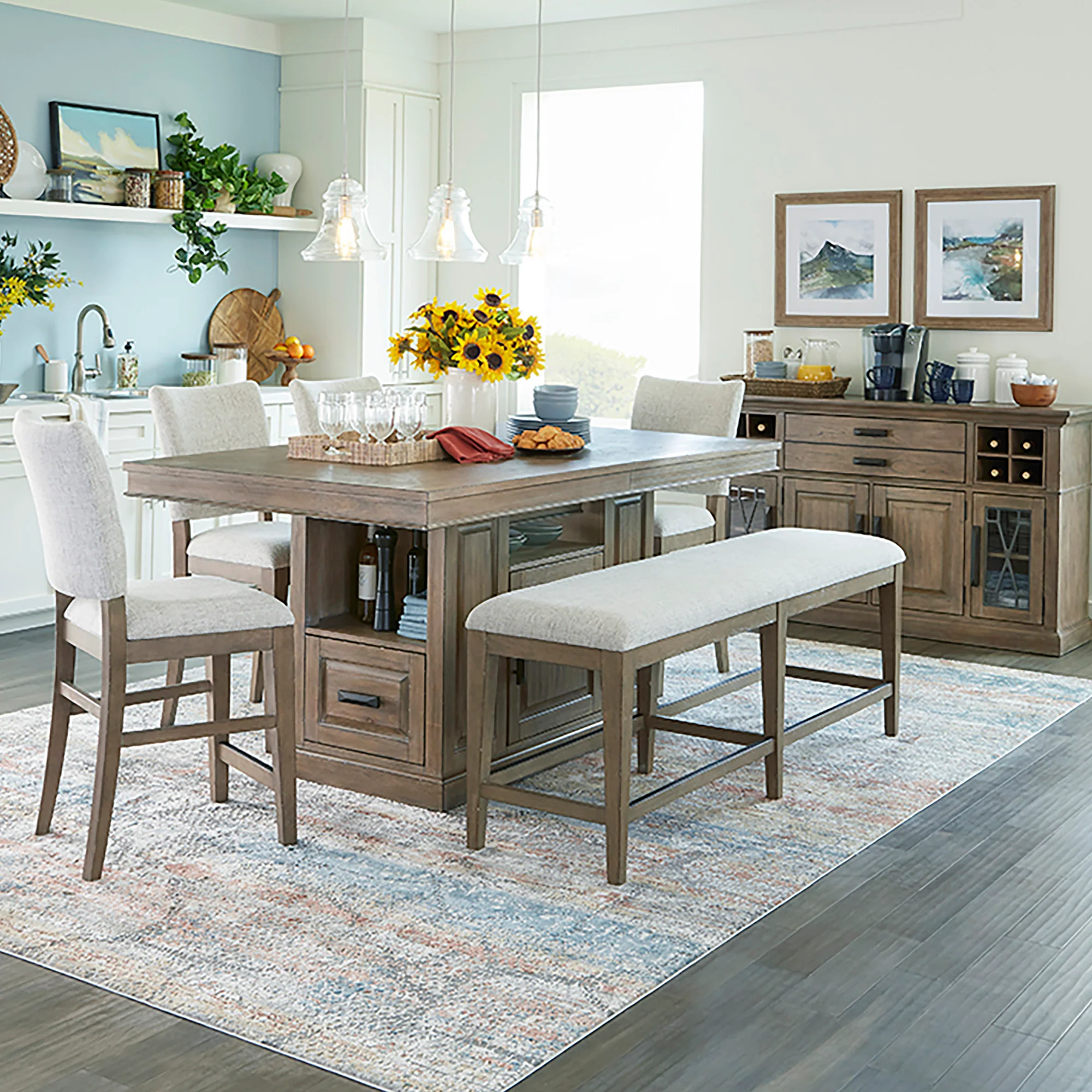 Parker House Sundance Dining - Sandstone Upholstered Counter Chair (2/CTN Sold in pairs) - Image 4