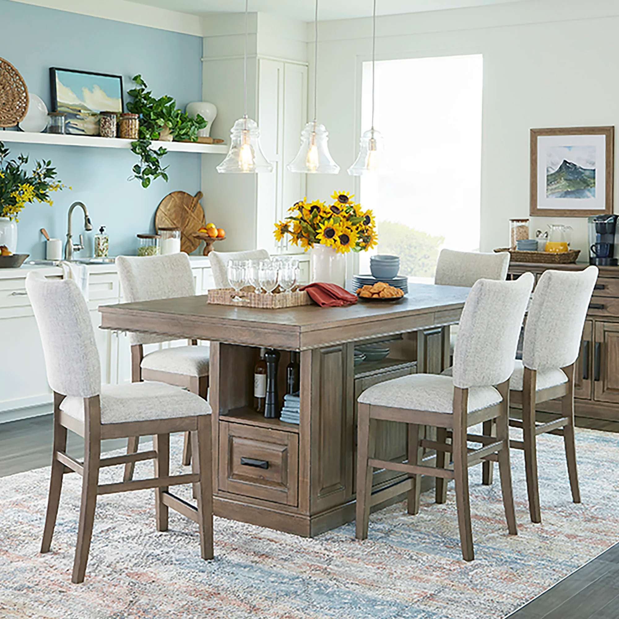 Parker House Sundance Dining - Sandstone Upholstered Counter Chair (2/CTN Sold in pairs) - Image 5