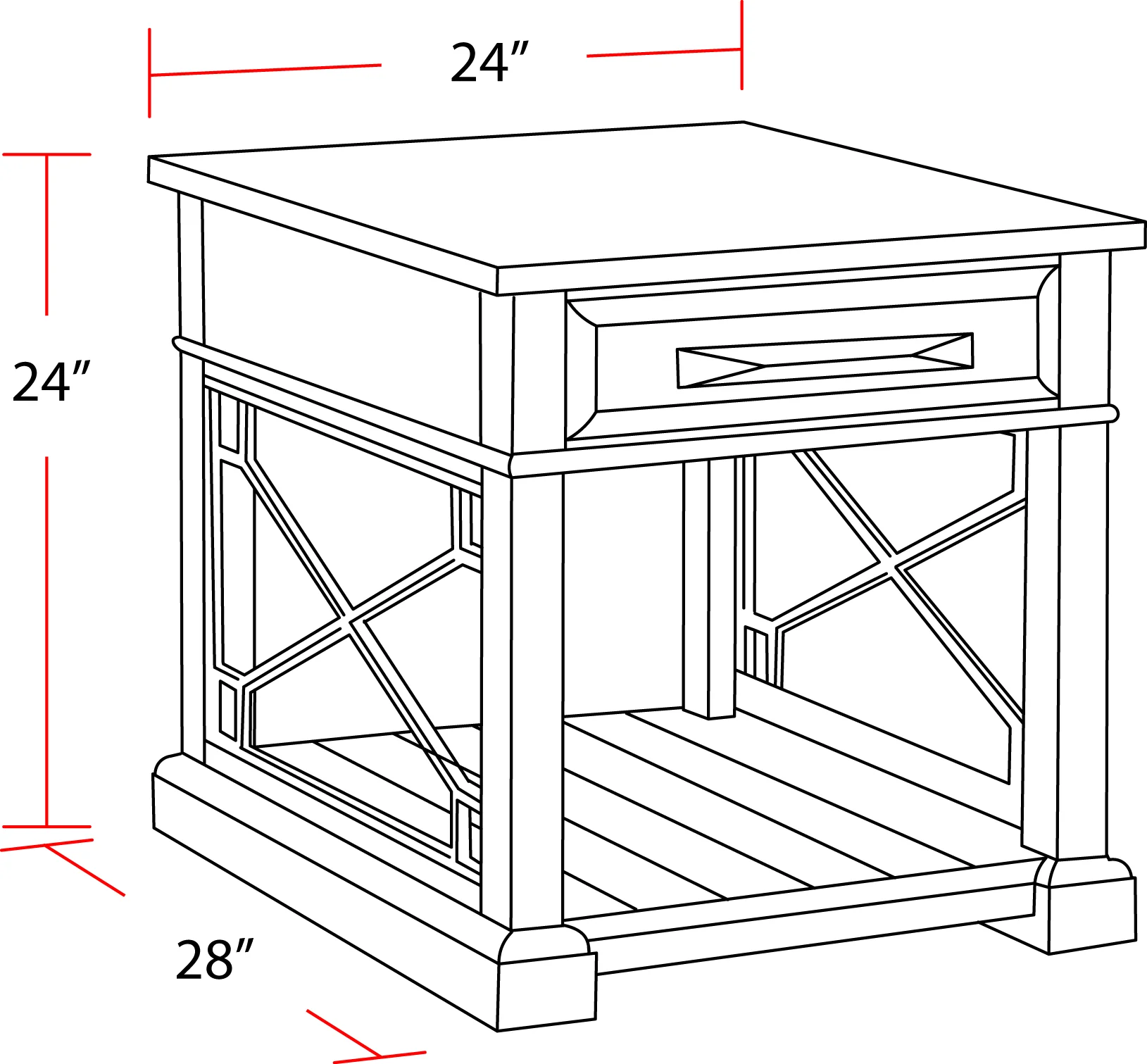 Parker House Sundance - Smokey Grey End Table - Image 4