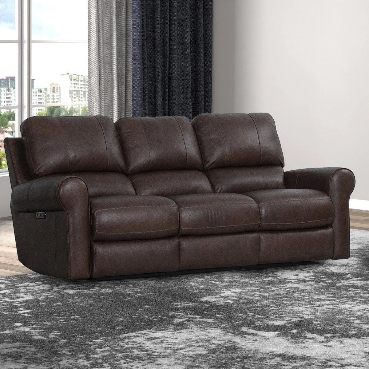 Parker House Travis Power Sofa in Veronica Brown - Image 3