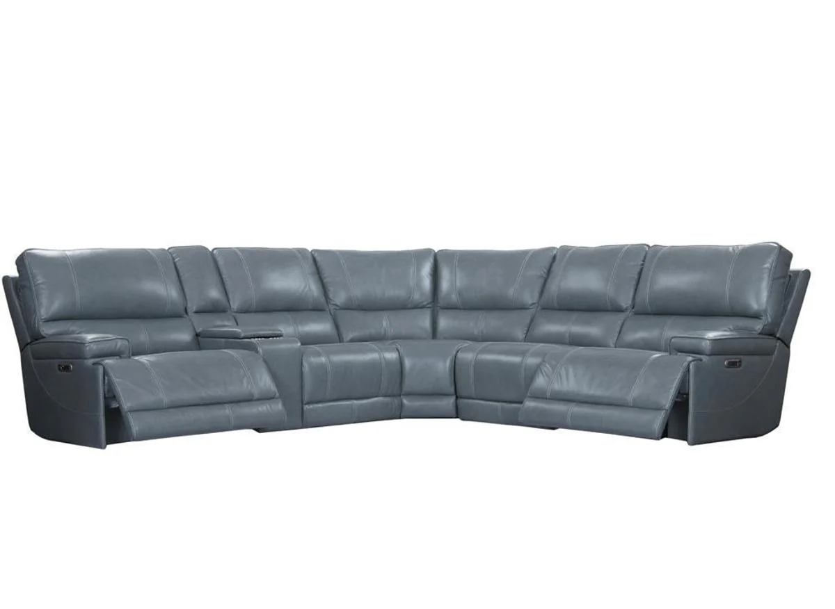 Parker House Whitman Power Cordless Left Arm Facing Recliner in Verona Azure - Image 3