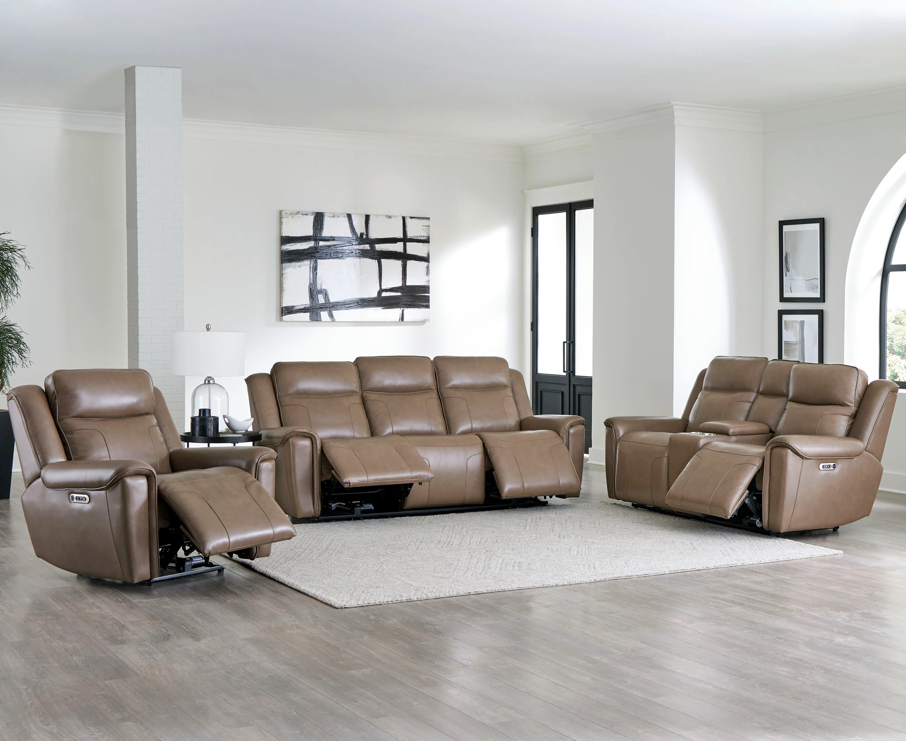 Parker Living Atlantis - Smooth Latte Power Reclining Zero Gravity Sofa - Image 4