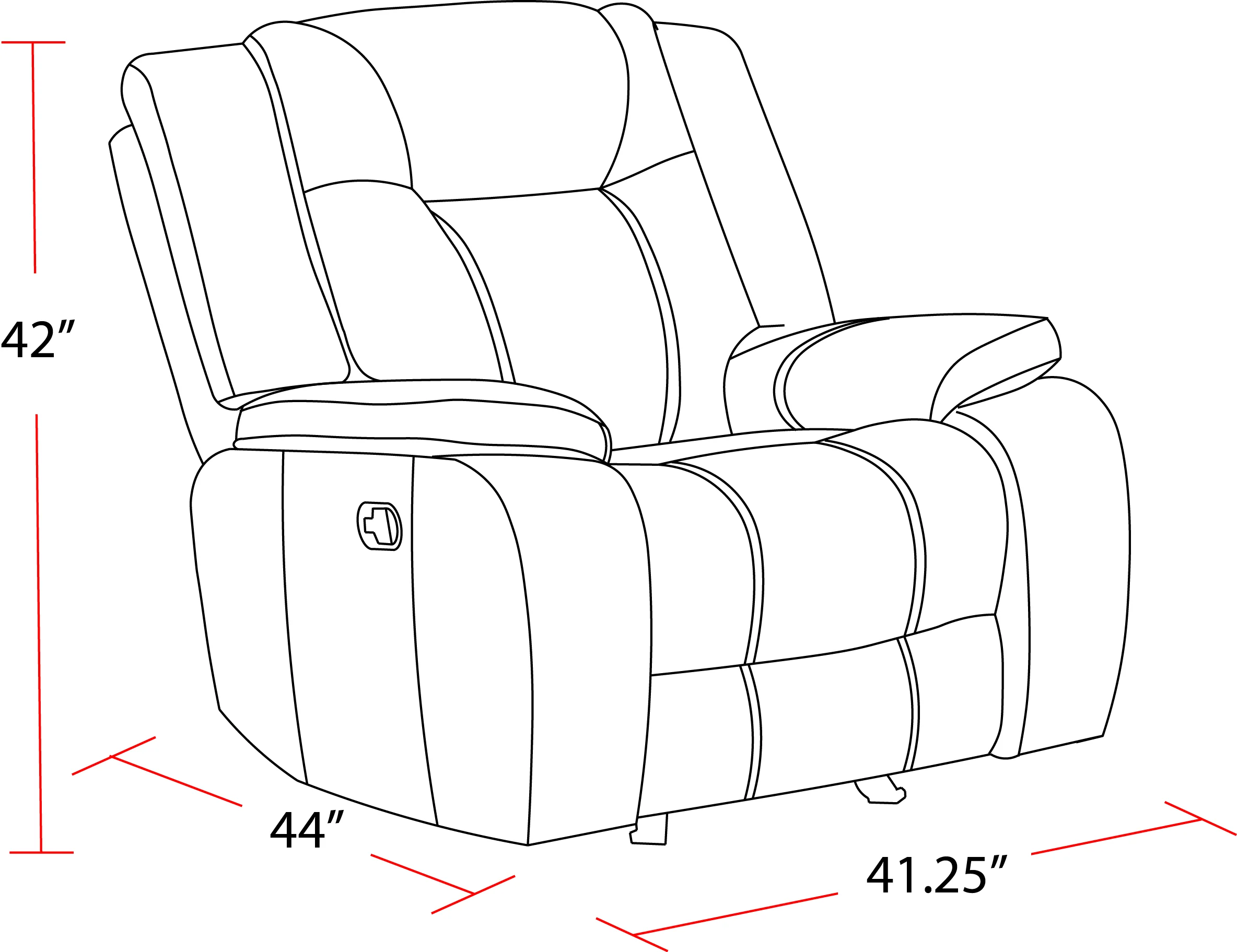 Parker Living Blake - Desert Taupe Glider Recliner - Image 9