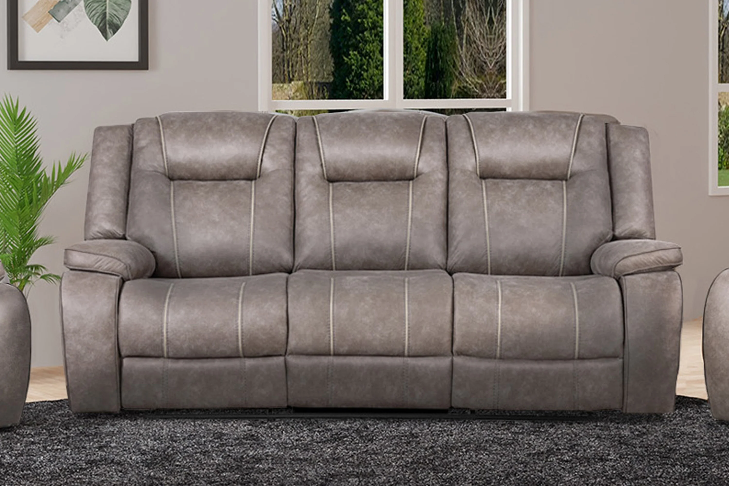 Parker Living Blake - Desert Taupe Manual Reclining Sofa and Loveseat - Image 4