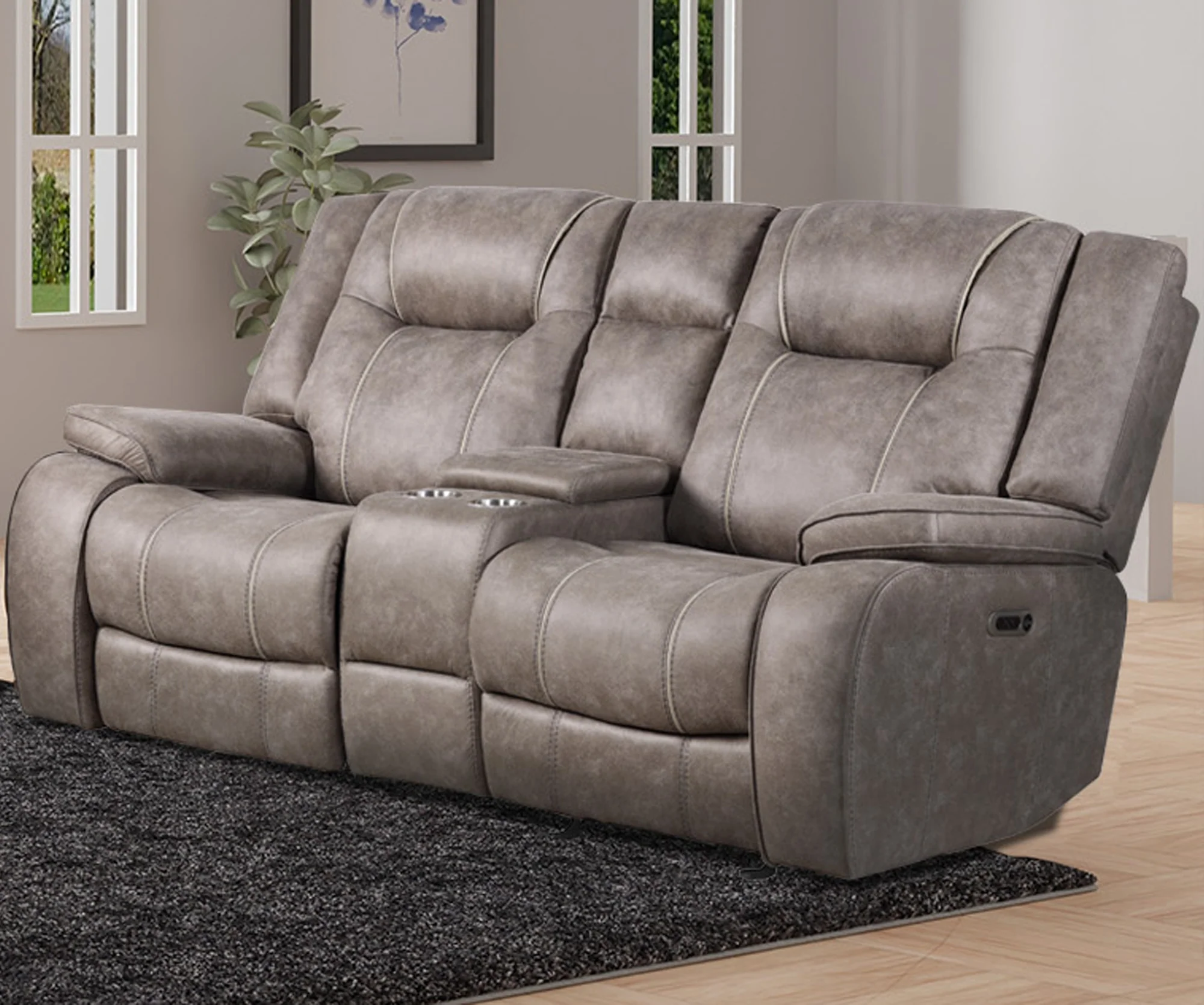 Parker Living Blake - Desert Taupe Manual Reclining Sofa and Loveseat - Image 5