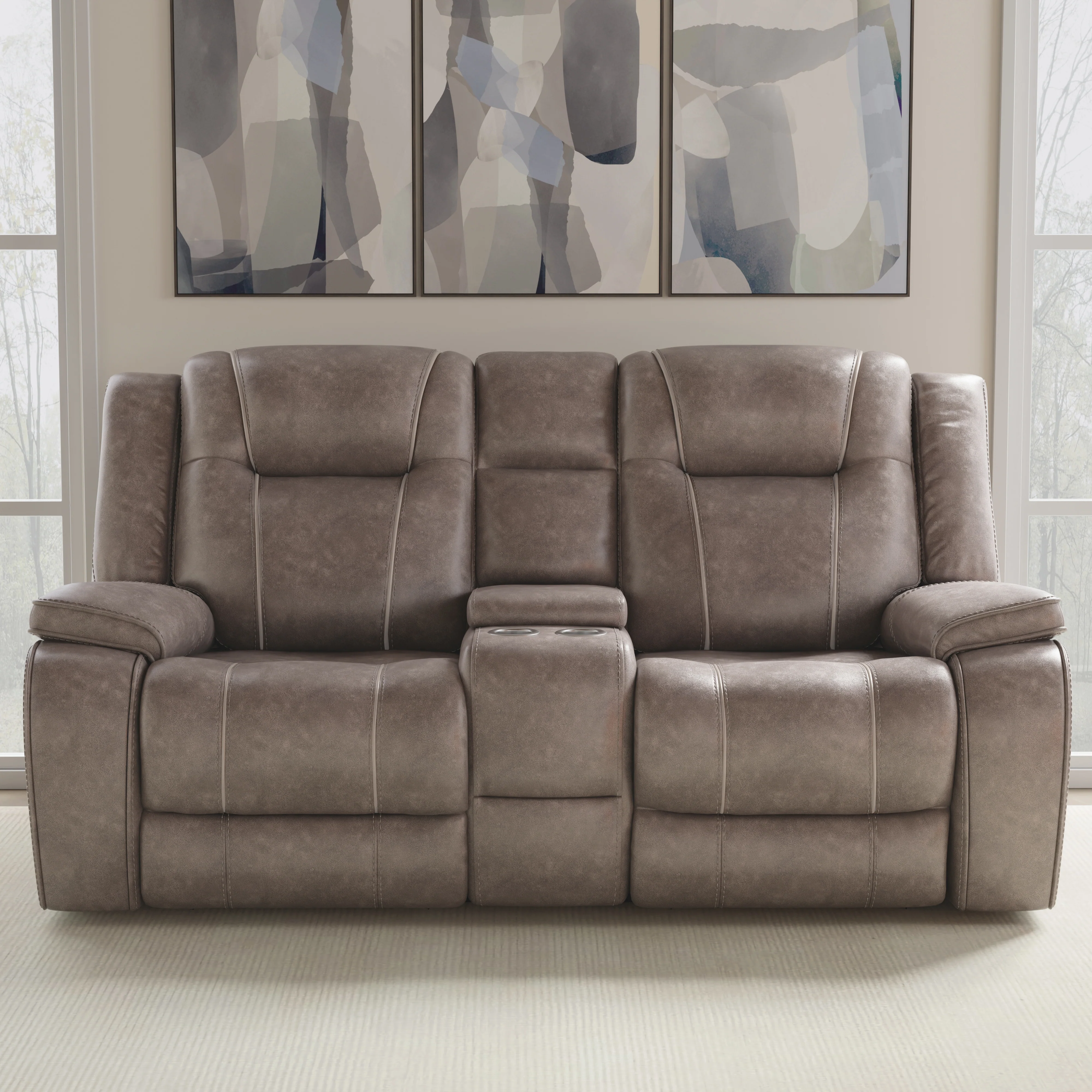Parker Living Blake - Desert Taupe Manual Reclining Sofa and Loveseat - Image 7