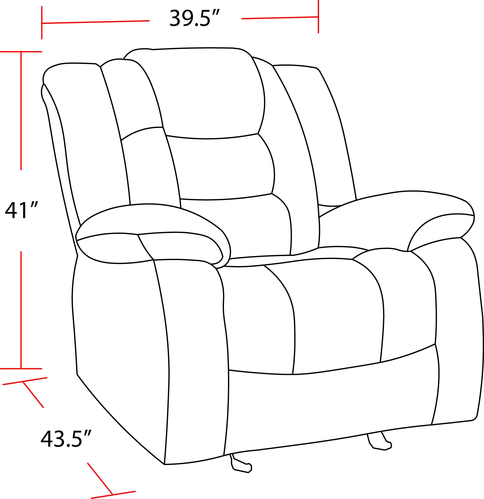 Parker Living Bolton - Misty Storm Glider Recliner - Image 4