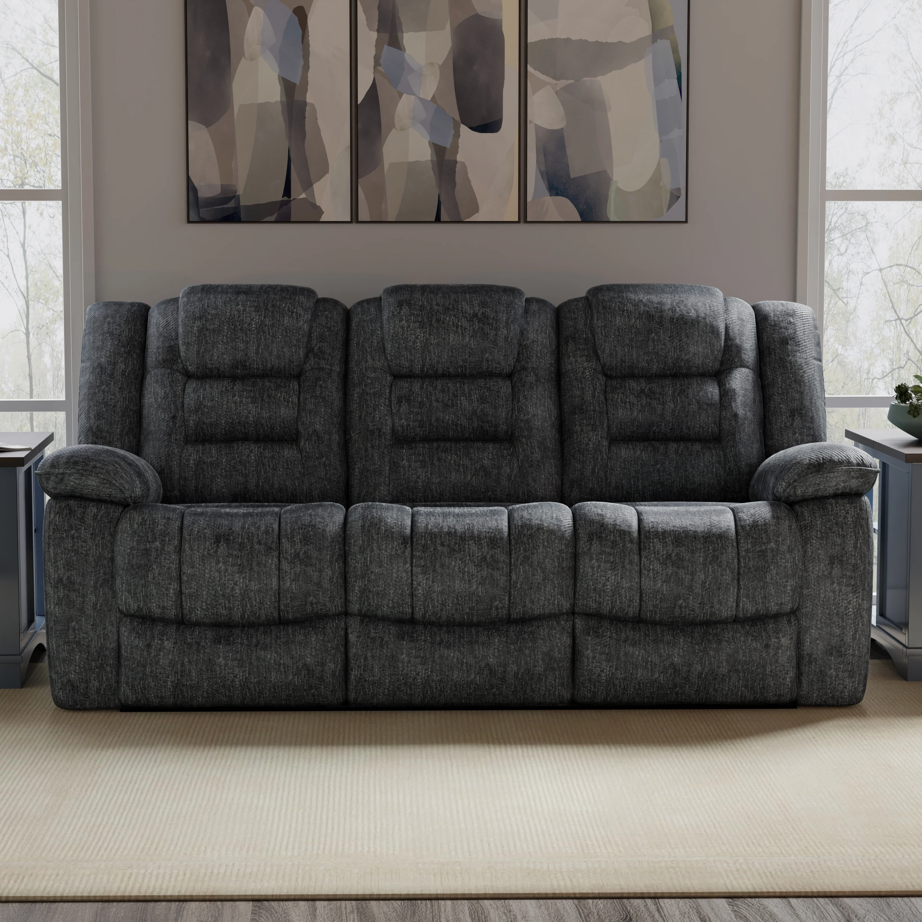 Parker Living Bolton - Misty Storm Manual Reclining Sofa - Image 3
