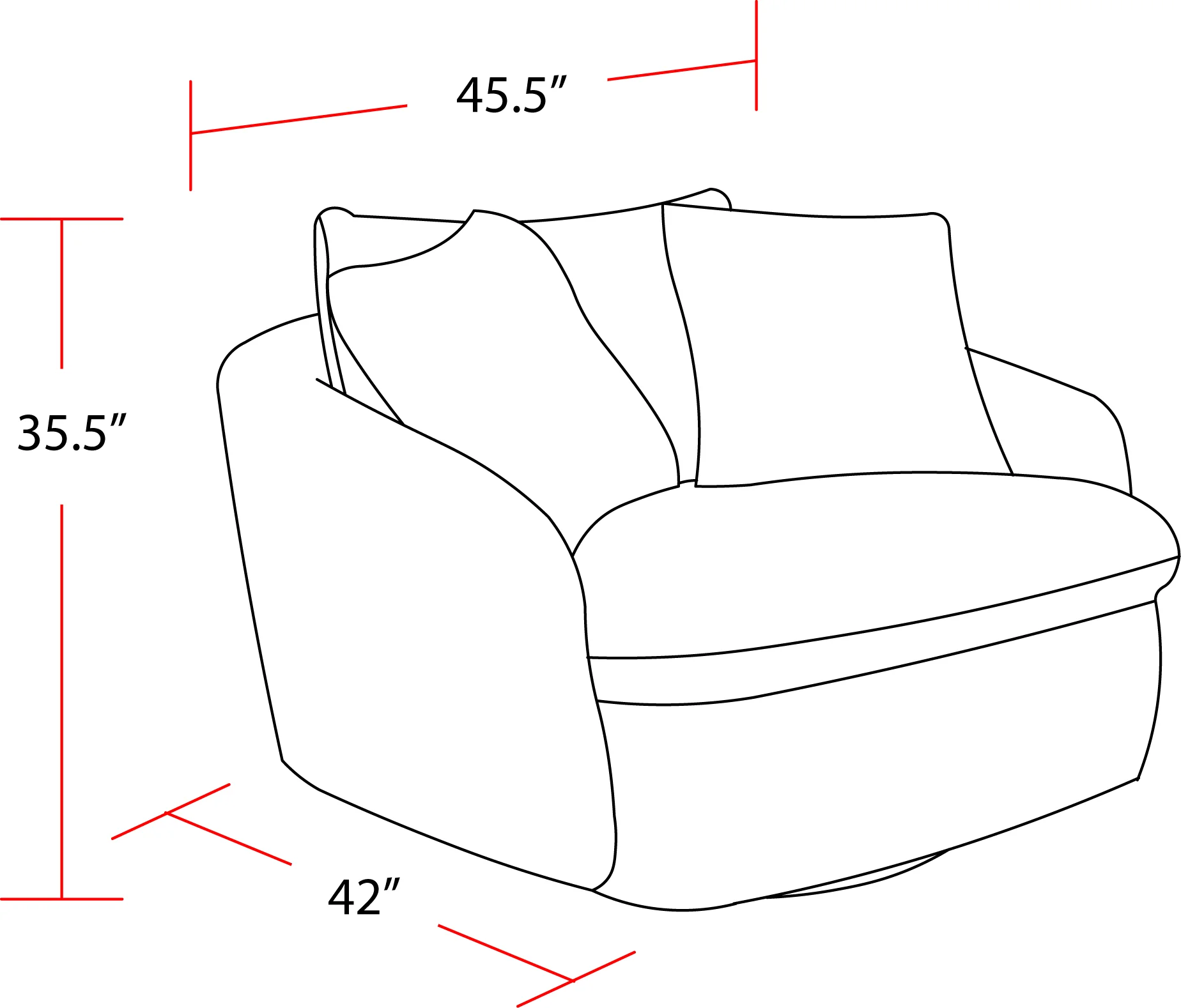 Parker Living Boomer - Dove Grey Large Swivel Chair with 2 Toss Pillows Two Pack - Image 5