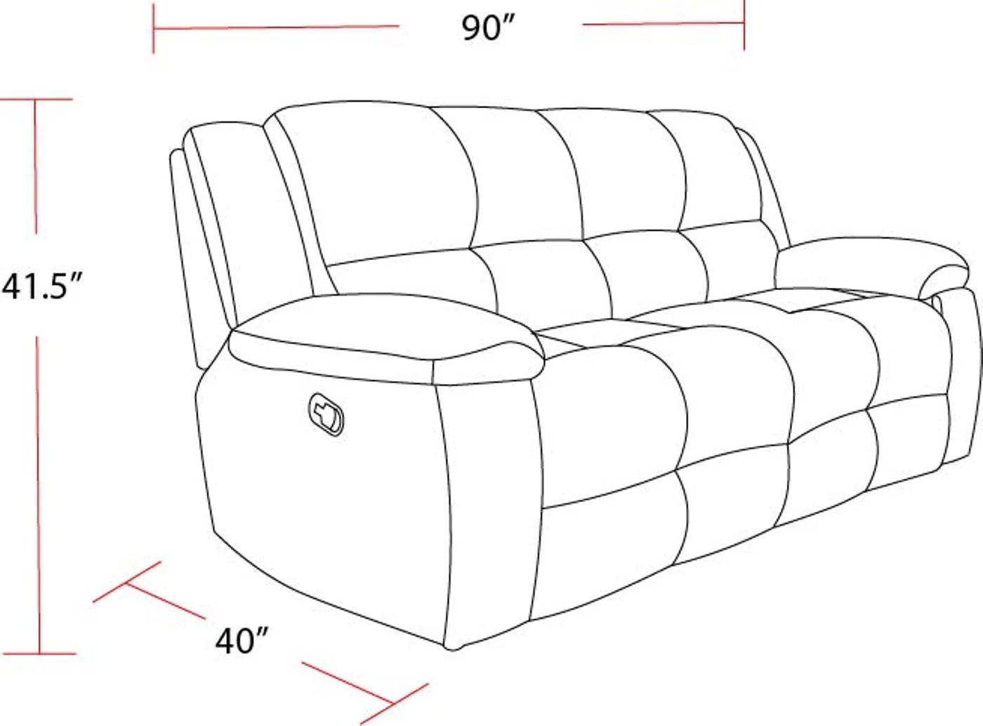 Parker Living Buster - Opal Taupe Manual Reclining Sofa - Image 7