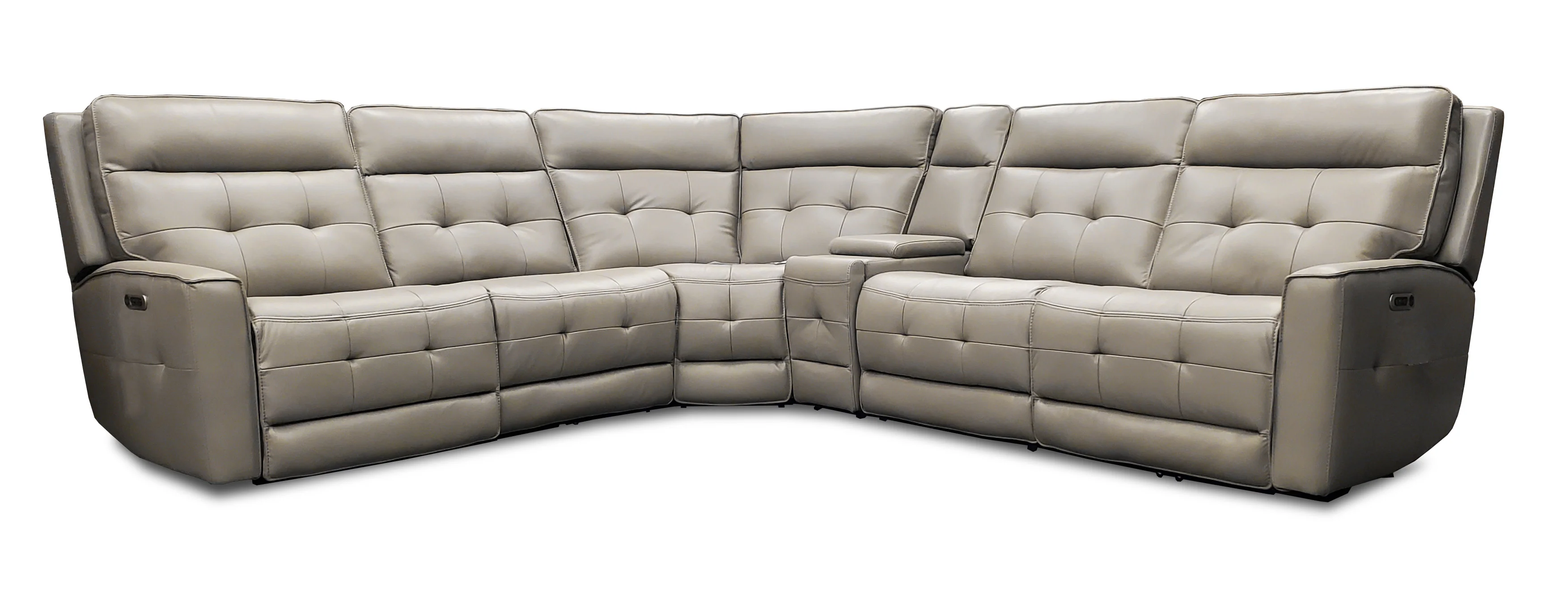 Parker Living Canterbury - Pewter 6 Piece Zero Gravity Modular Power Reclining Sectional - Image 2