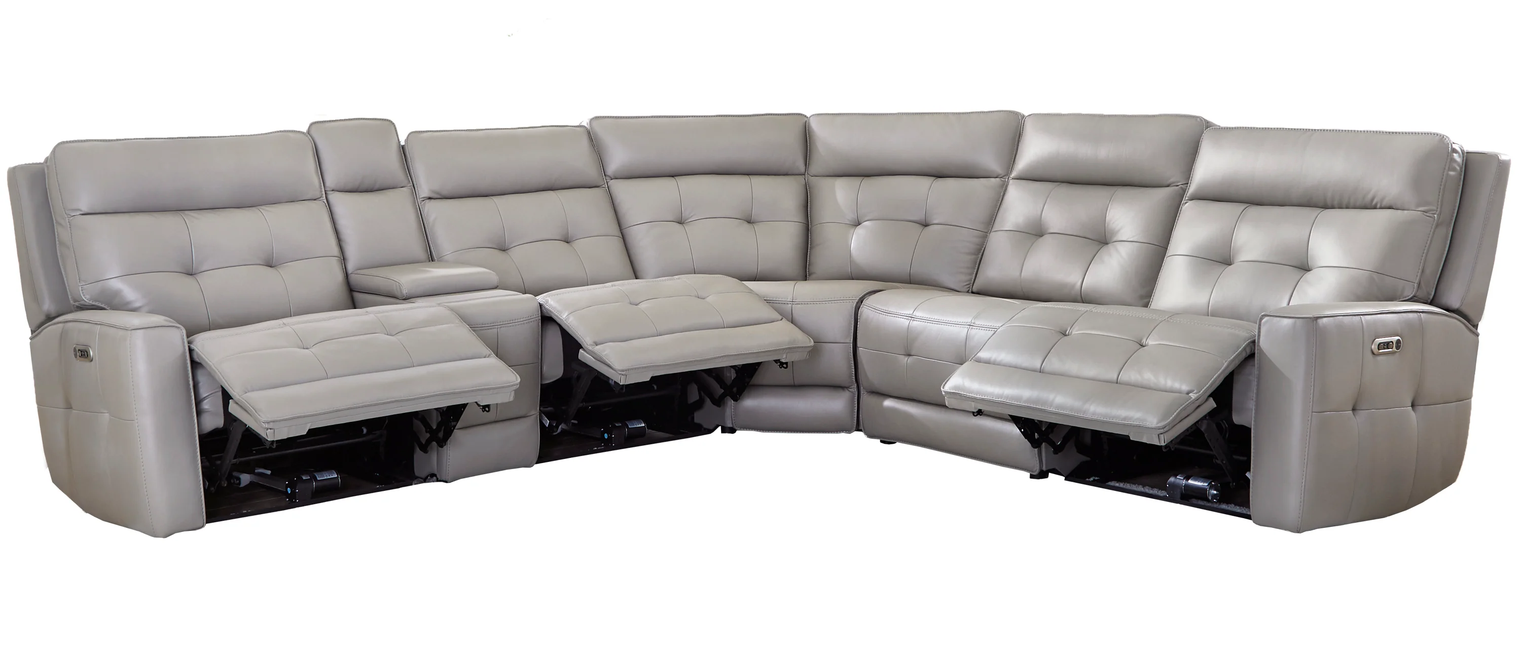 Parker Living Canterbury - Pewter 6 Piece Zero Gravity Modular Power Reclining Sectional - Image 5