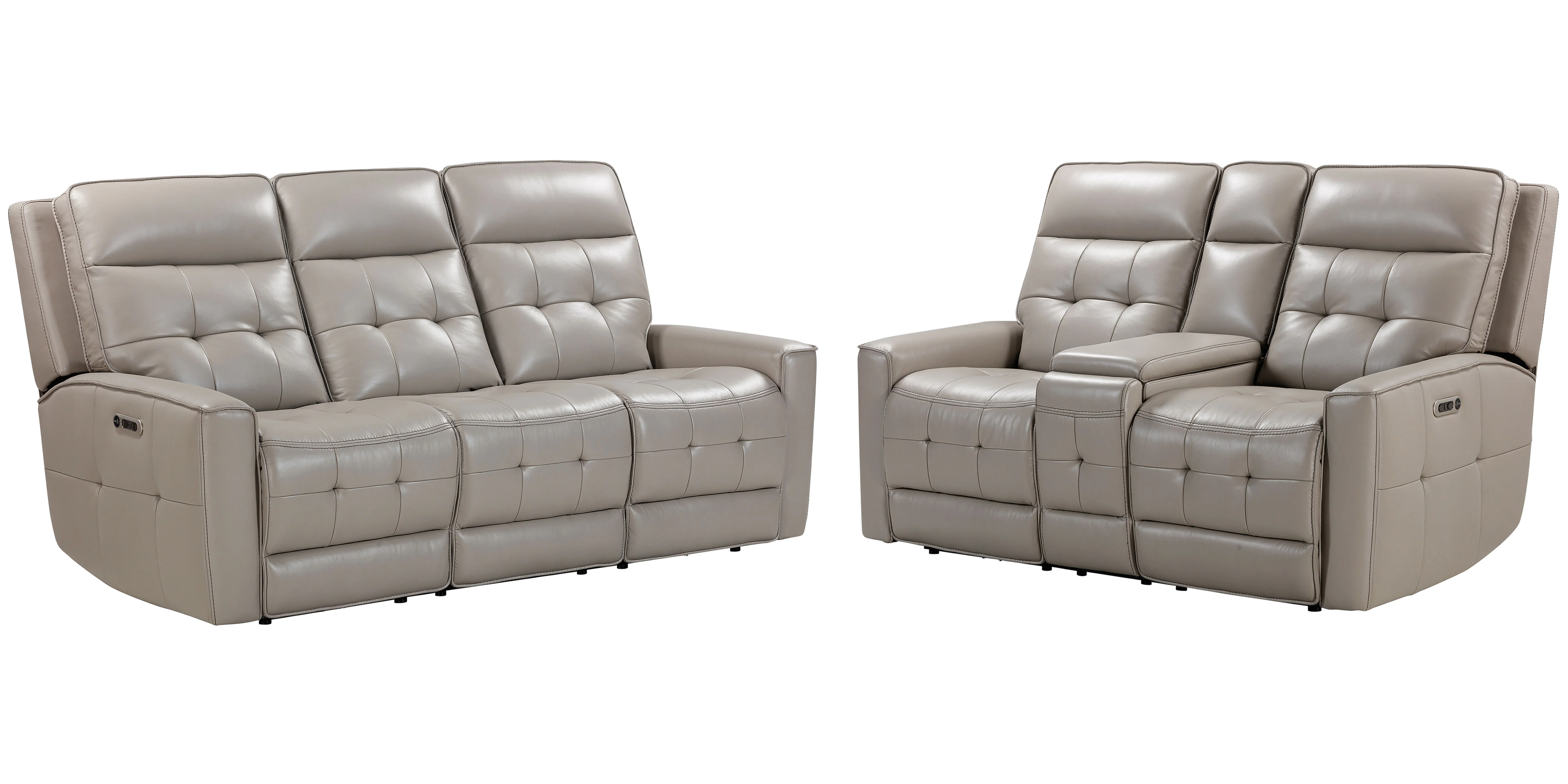 Parker Living Canterbury - Pewter Power Reclining Zero Gravity Sofa and Loveseat - Image 2