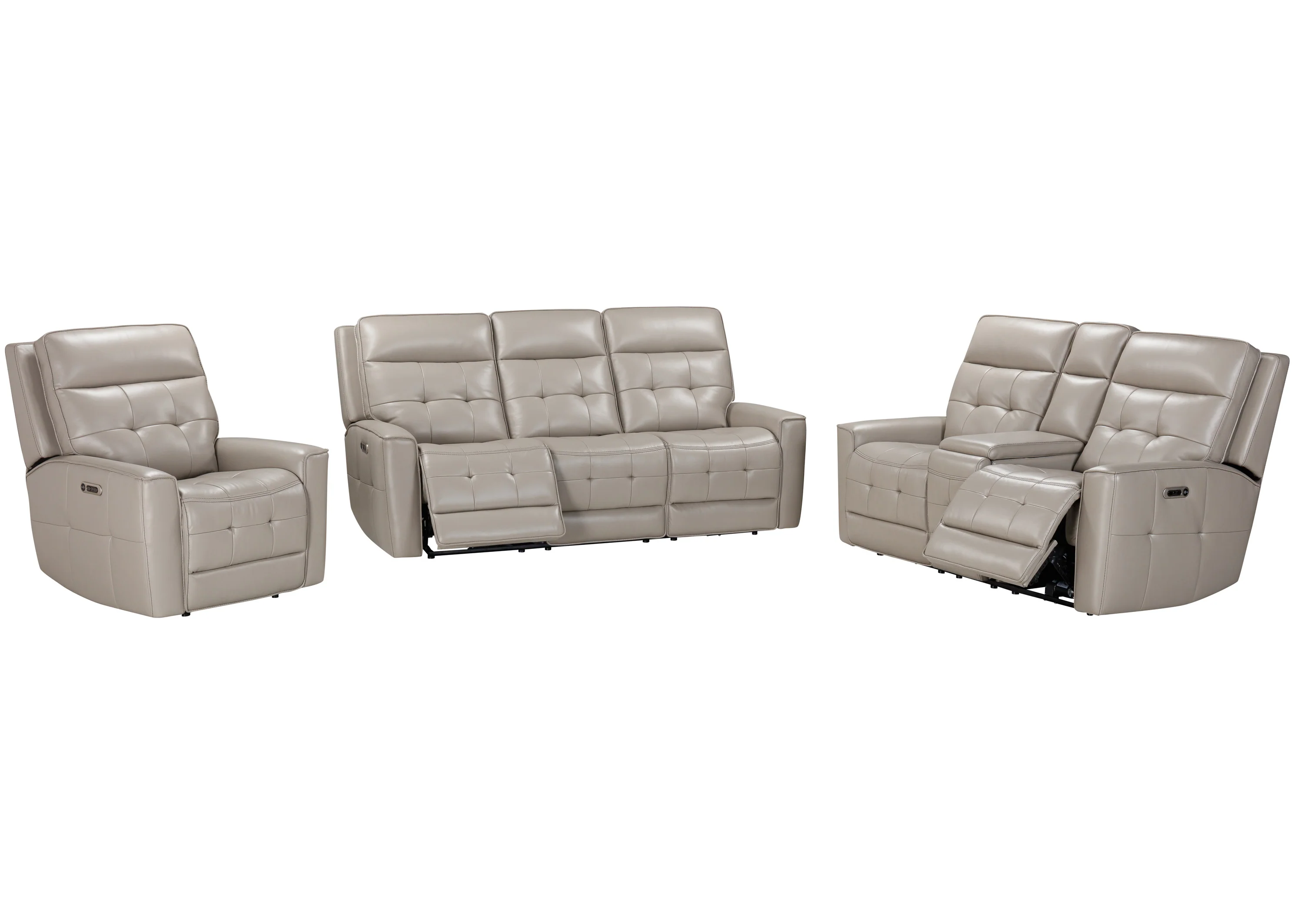 Parker Living Canterbury - Pewter Power Reclining Zero Gravity Sofa Loveseat and Recliner - Image 7
