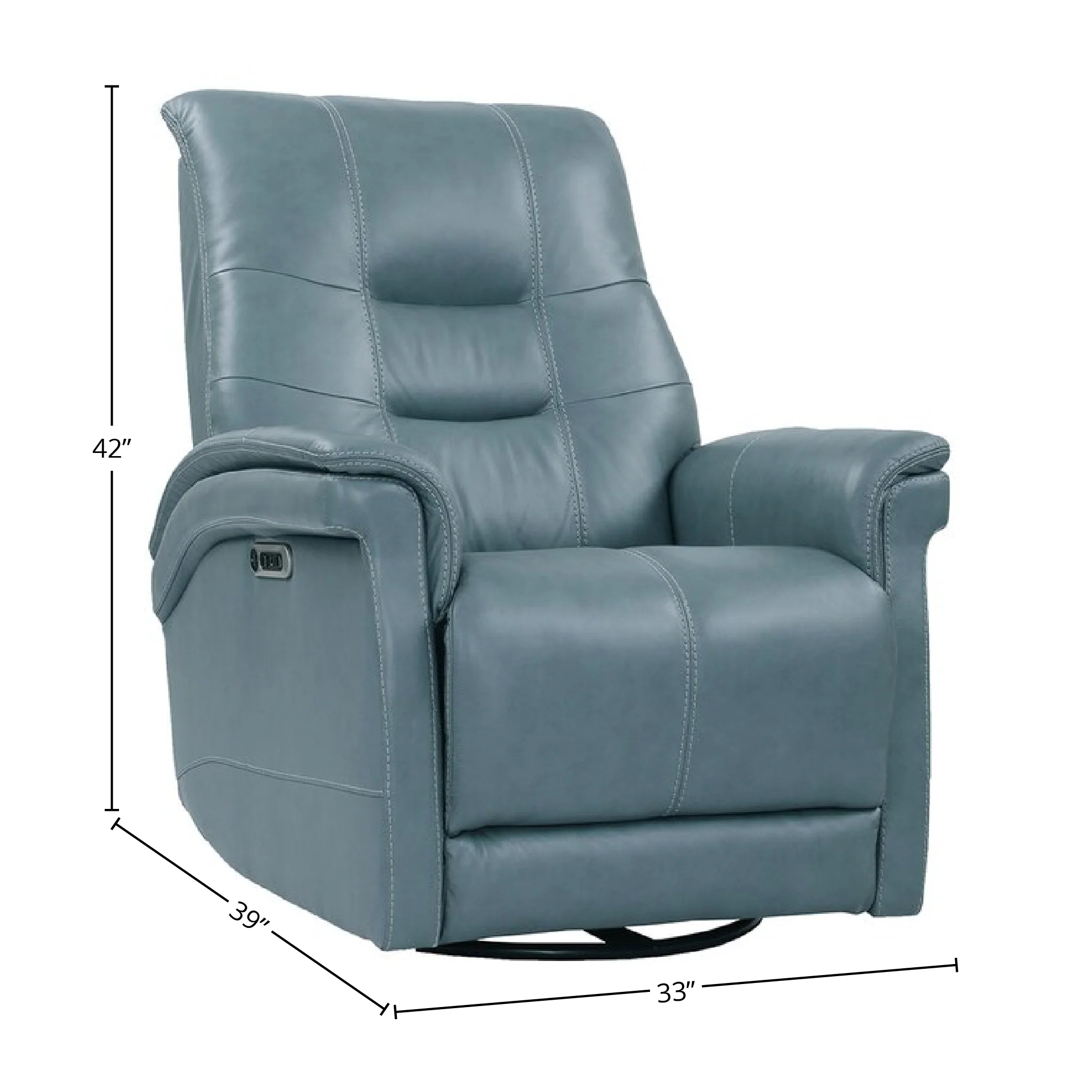 Parker Living Carnegie - Verona Azure - Powered By Freemotion Cordless Power Swivel Glider Recliner Two Pack - Image 5