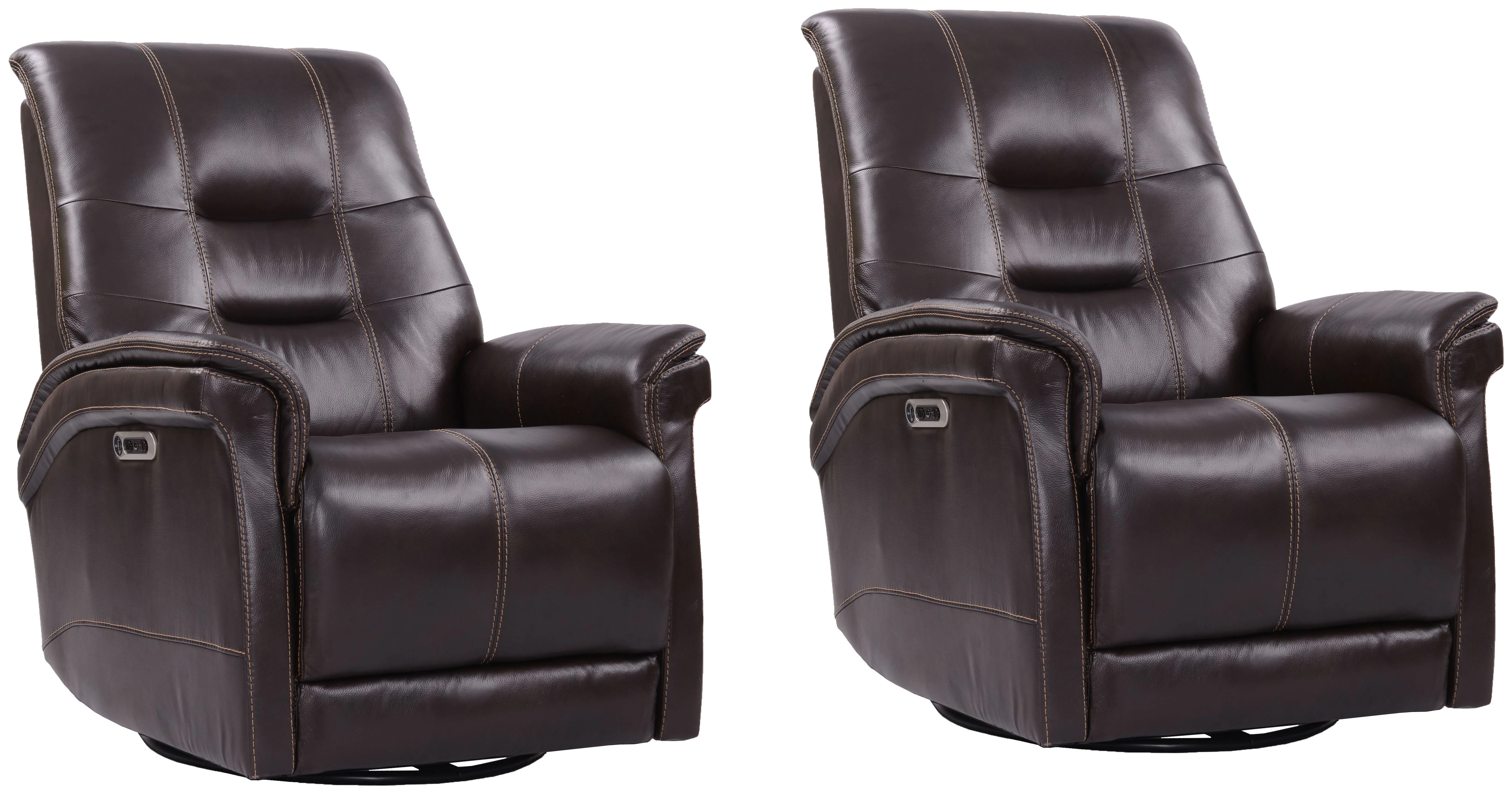 Parker Living Carnegie - Verona Coffee - Powered By Freemotion Cordless Power Swivel Glider Recliner Two Pack - Image 2