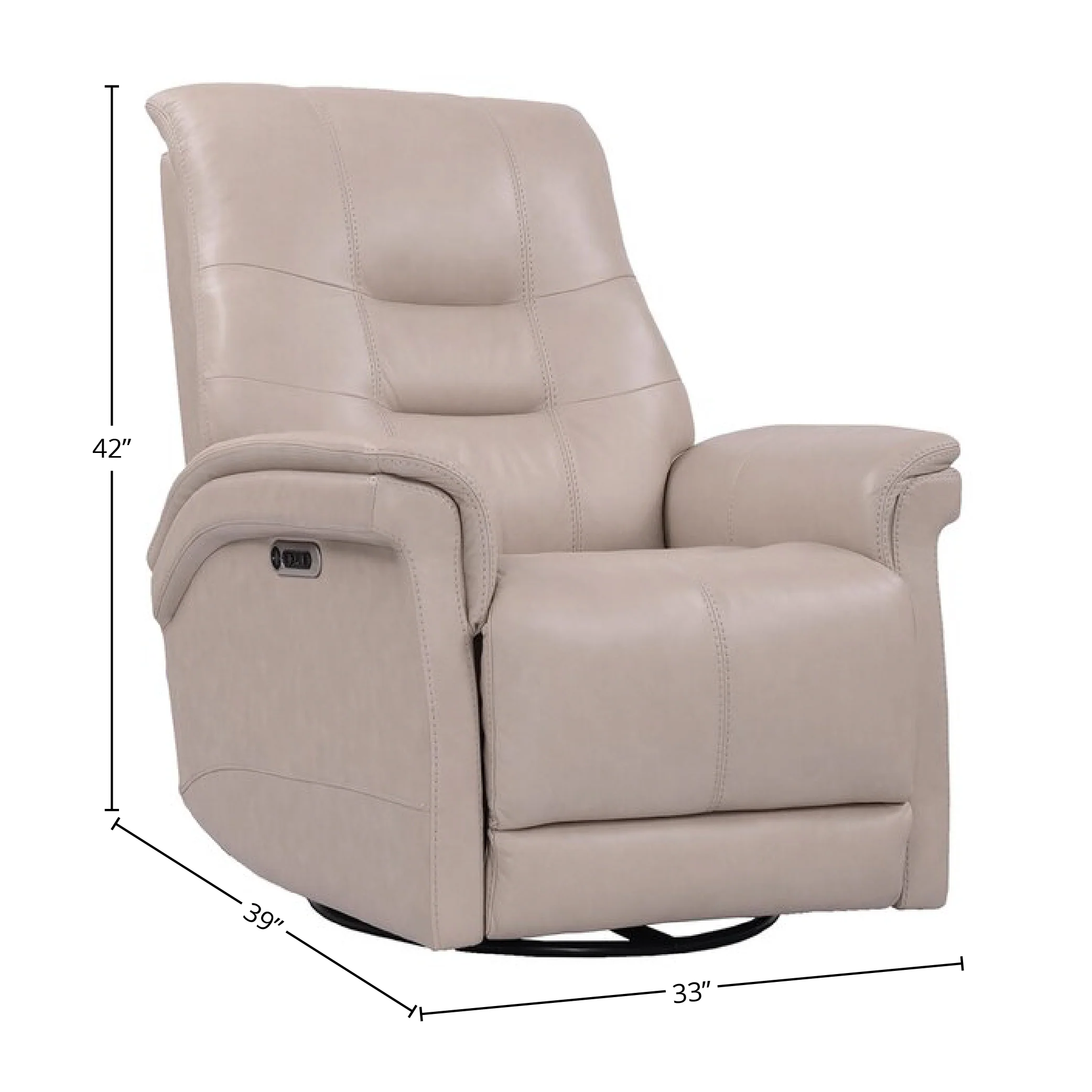 Parker Living Carnegie - Verona Linen - Powered By Freemotion Cordless Power Swivel Glider Recliner - Image 2