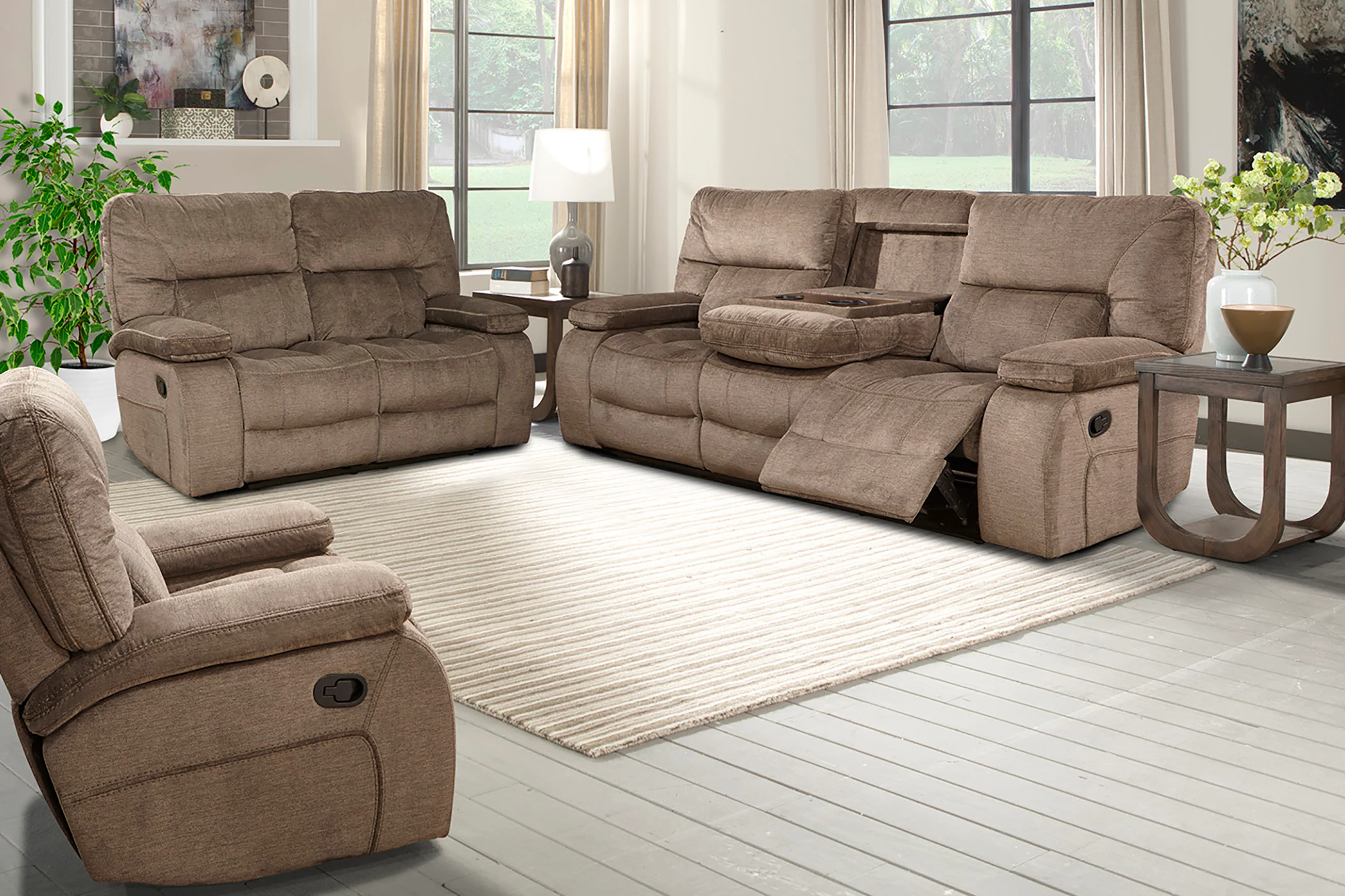 Parker Living Chapman - Kona Manual Reclining Sofa Loveseat and Recliner - MCHA-321-KON - Image 3