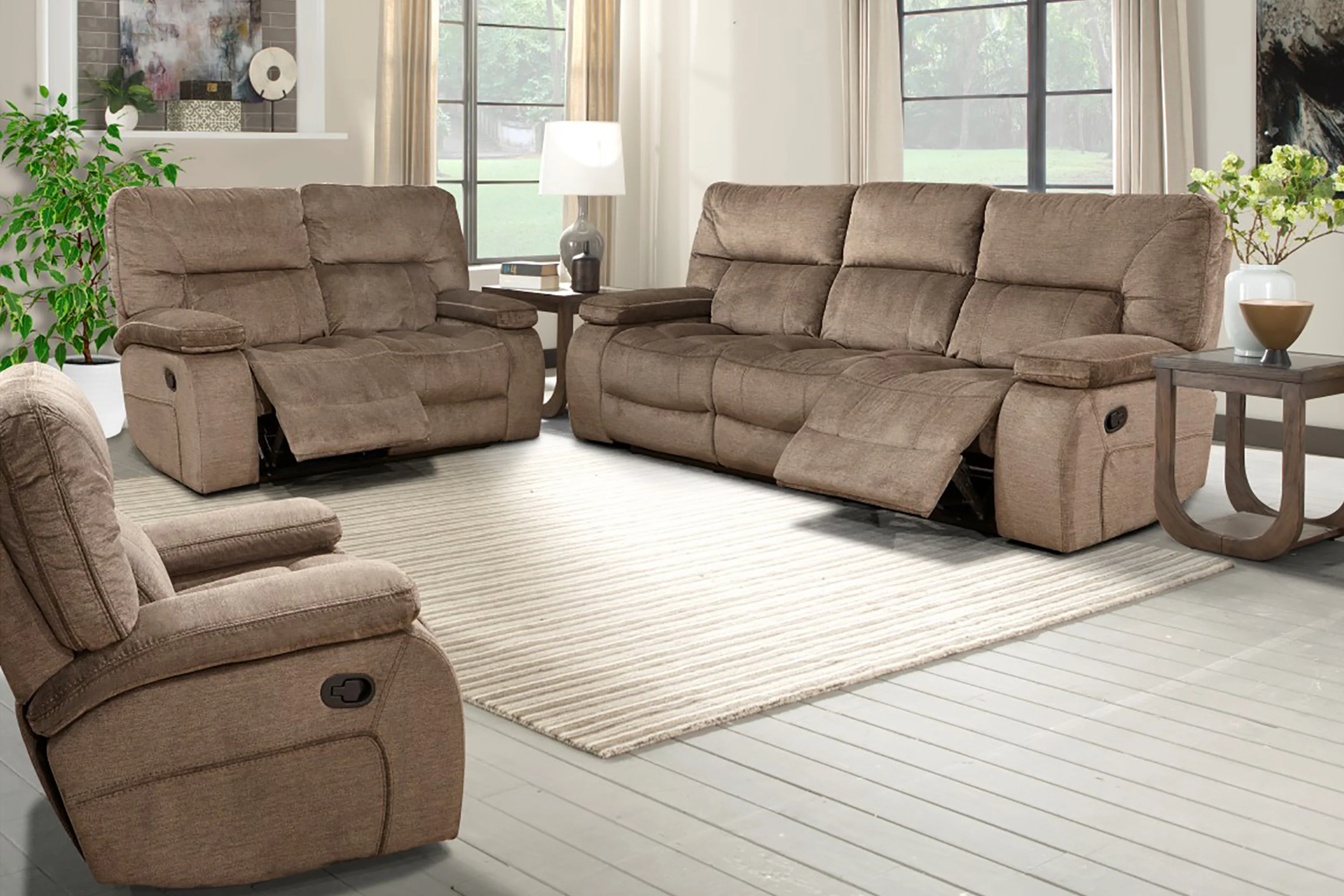 Parker Living Chapman - Kona Manual Reclining Sofa Loveseat and Recliner - MCHA-421-KON - Image 4