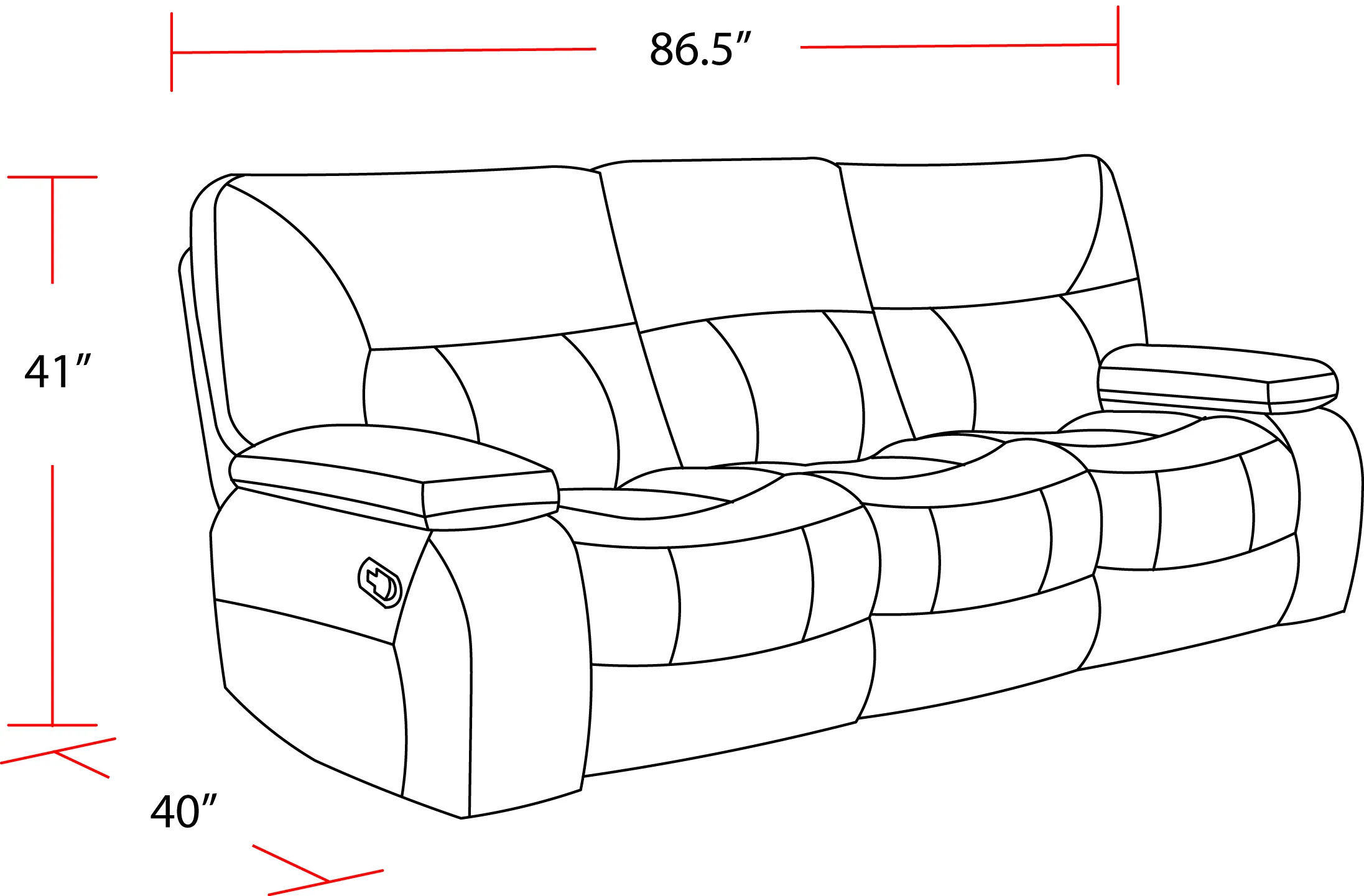 Parker Living Chapman - Polo Manual Reclining Sofa and Loveseat - MCHA-42-POL - Image 10