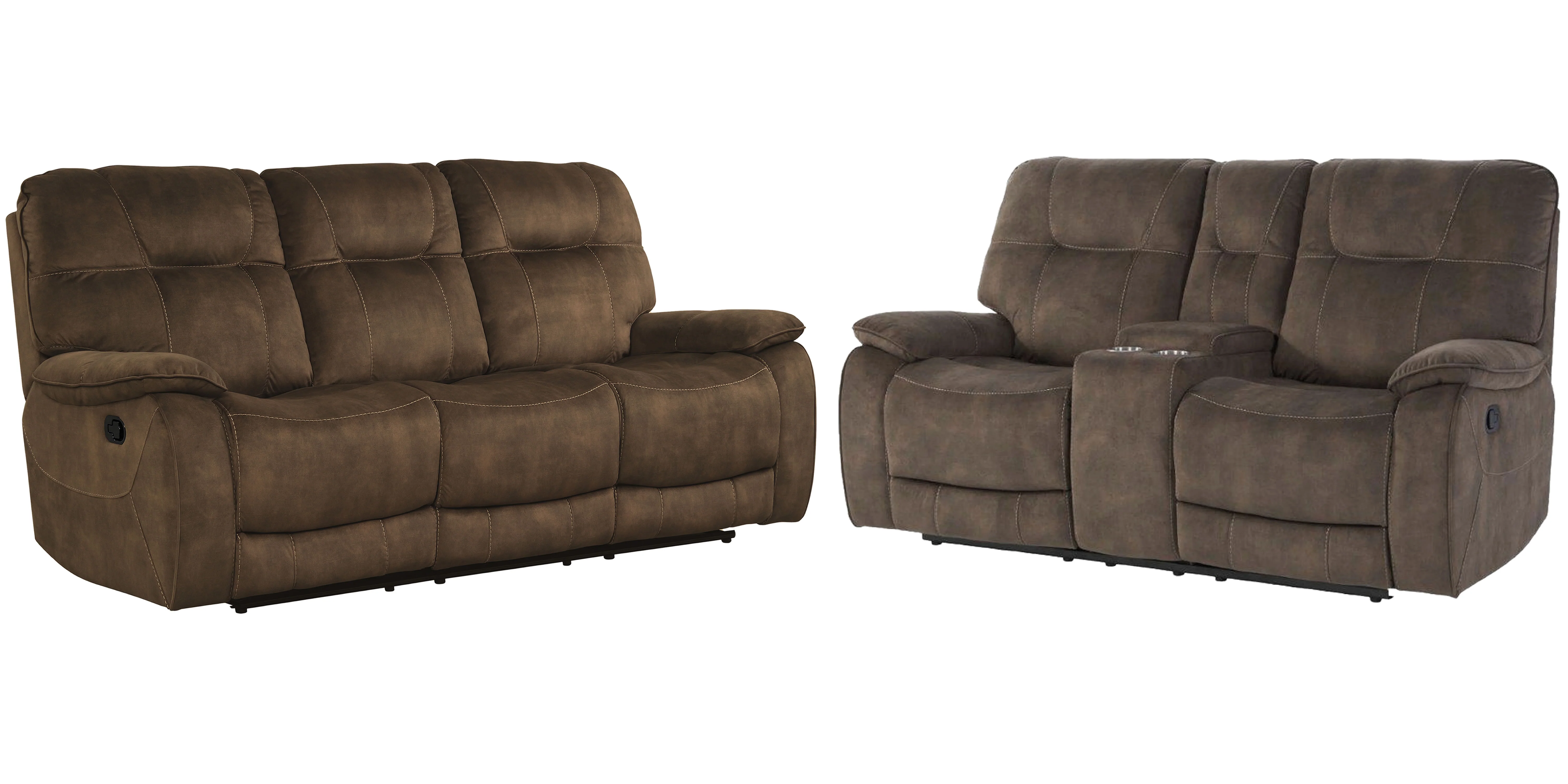 Parker Living Cooper - Shadow Brown Manual Reclining Sofa and Loveseat - Image 2