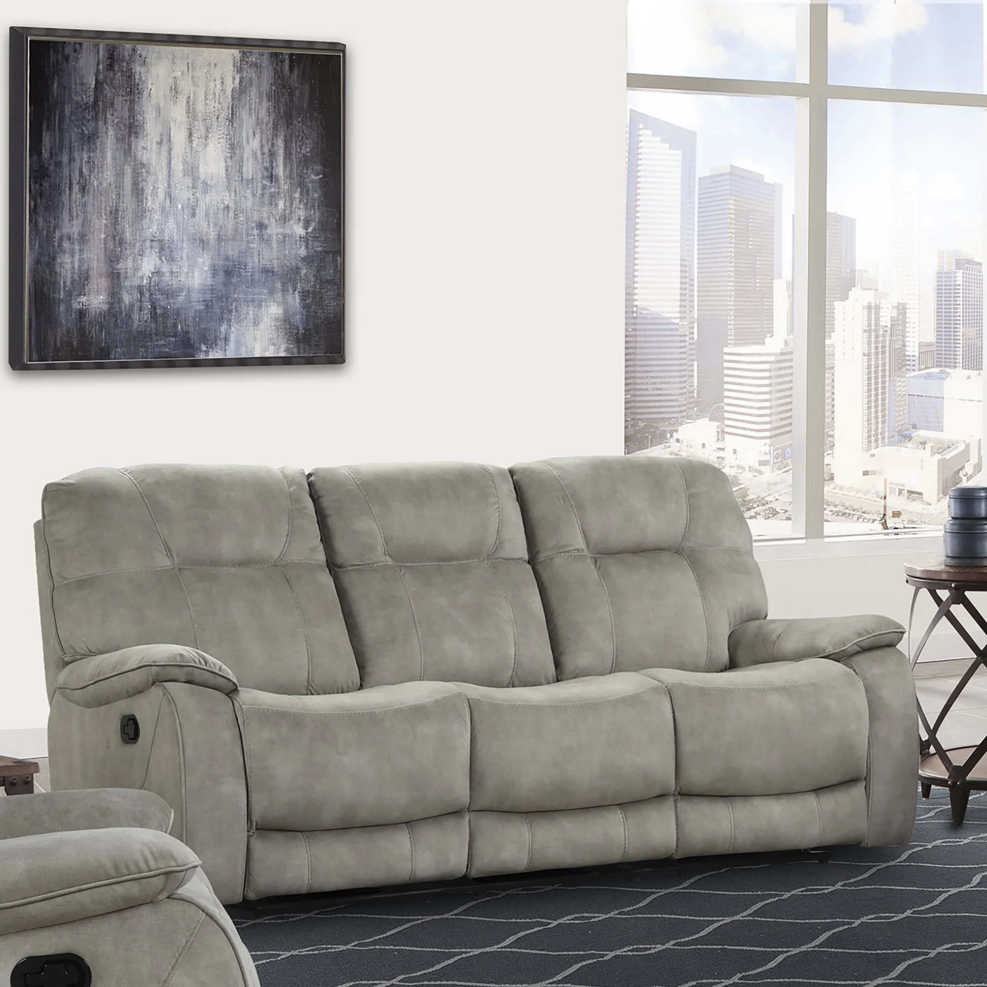 Parker Living Cooper - Shadow Natural Manual Reclining Sofa and Loveseat - Image 3