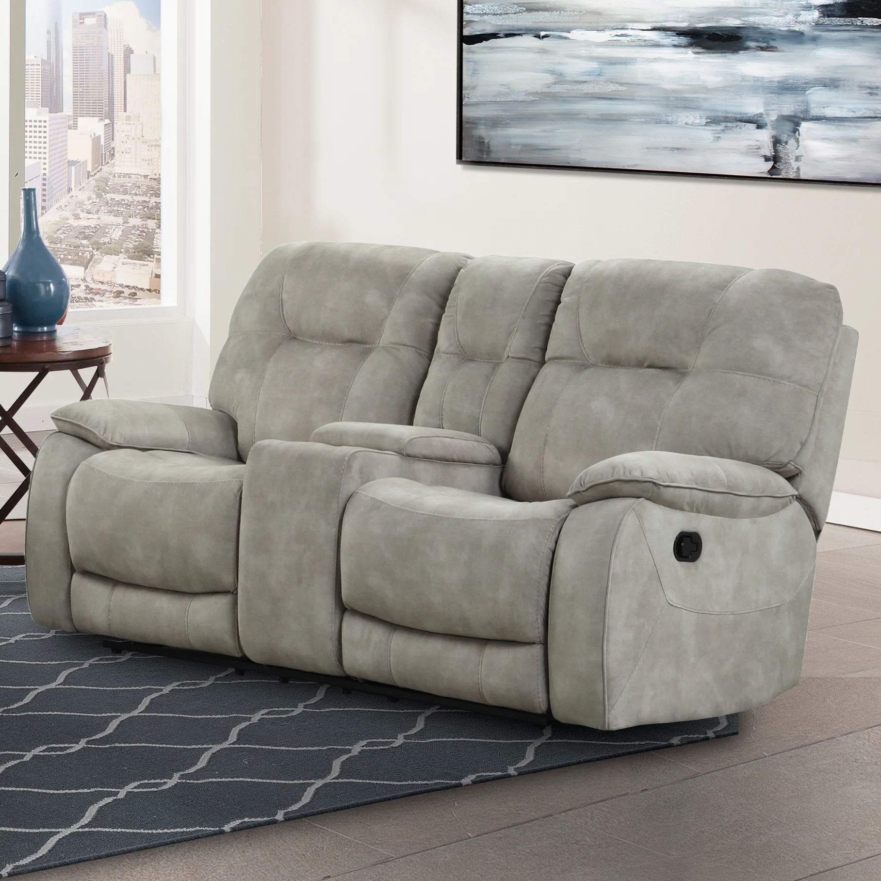 Parker Living Cooper - Shadow Natural Manual Reclining Sofa and Loveseat - Image 4
