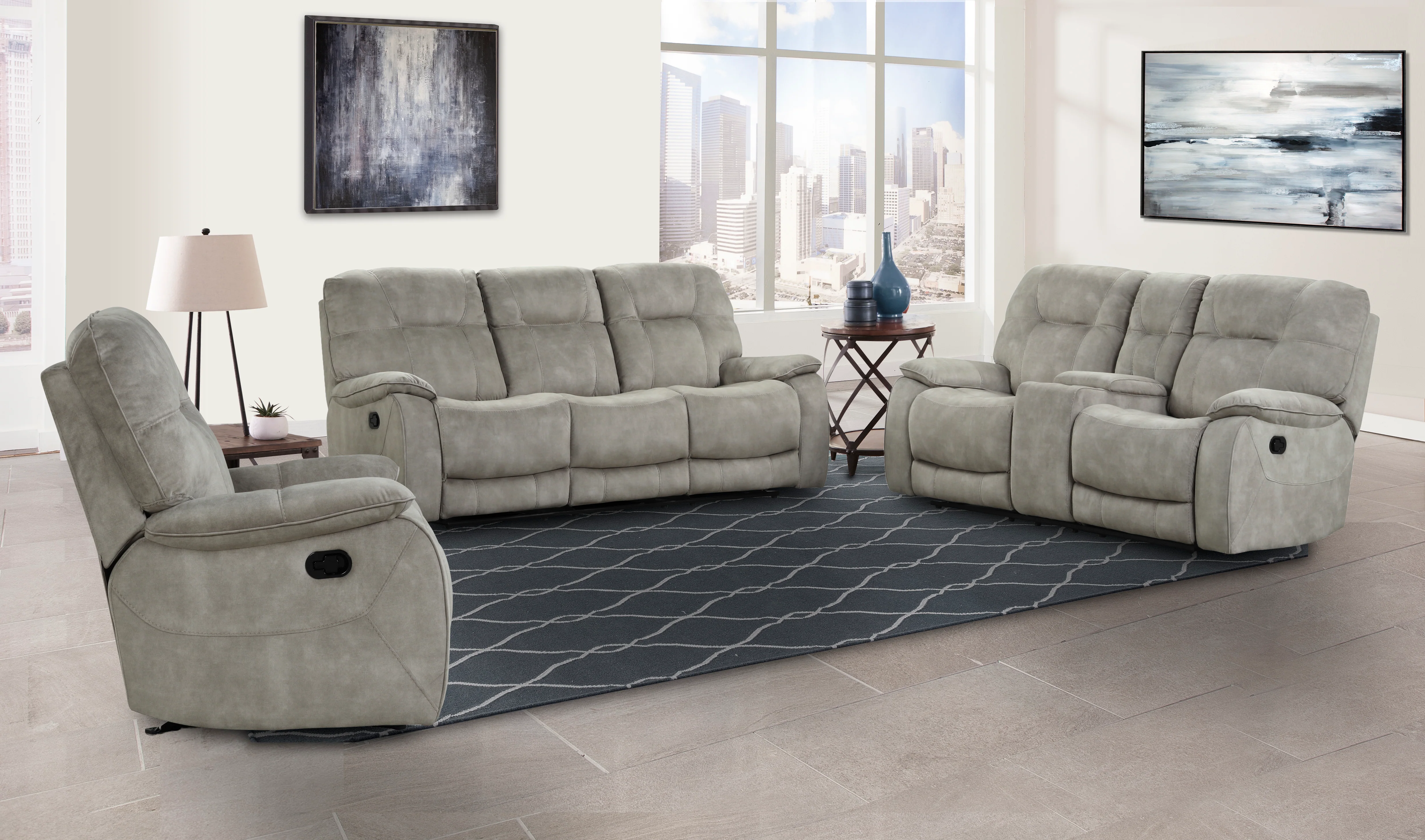 Parker Living Cooper - Shadow Natural Reclining Console Loveseat - Image 2
