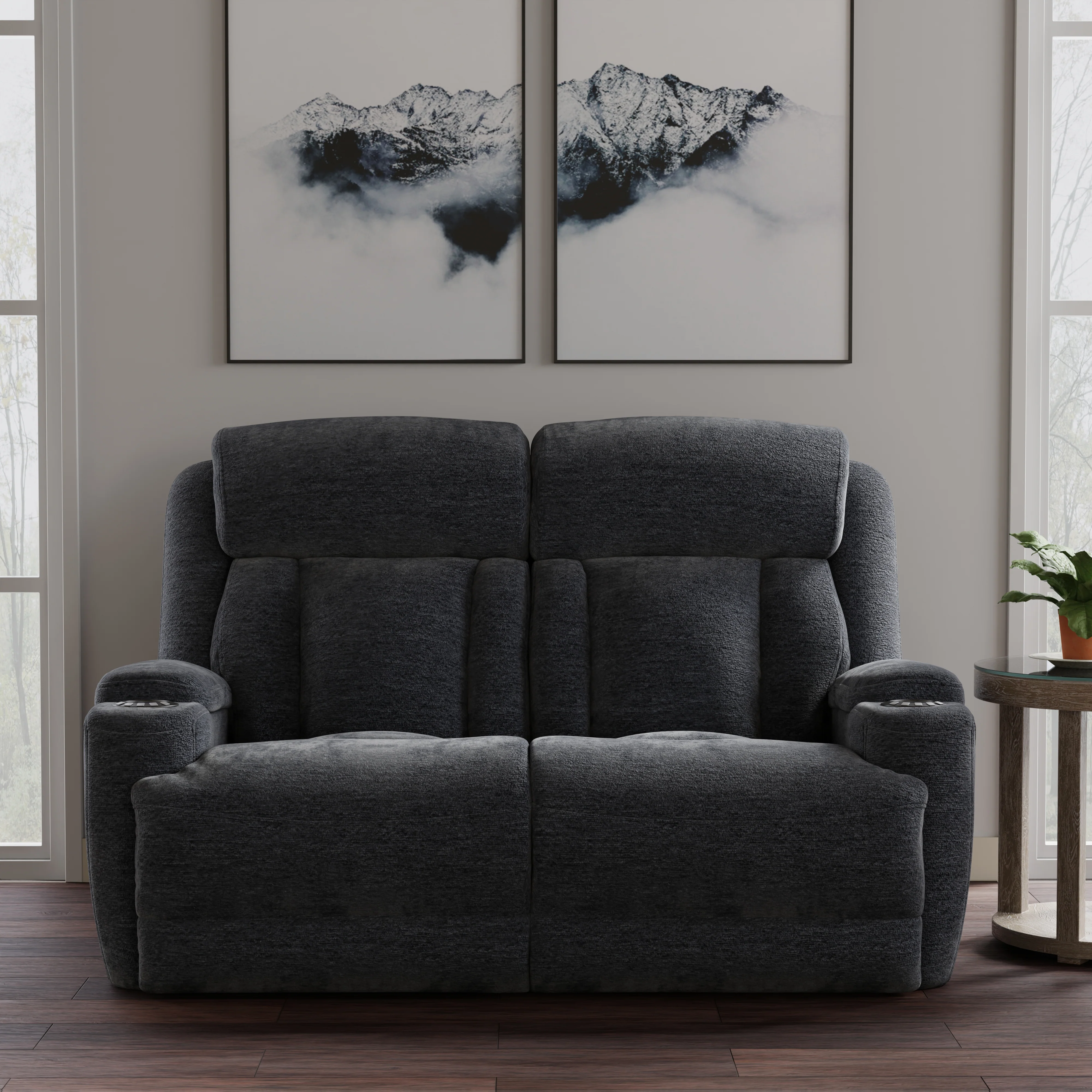 Parker Living Dalton - Lucky Charcoal Power Reclining Loveseat - Image 4