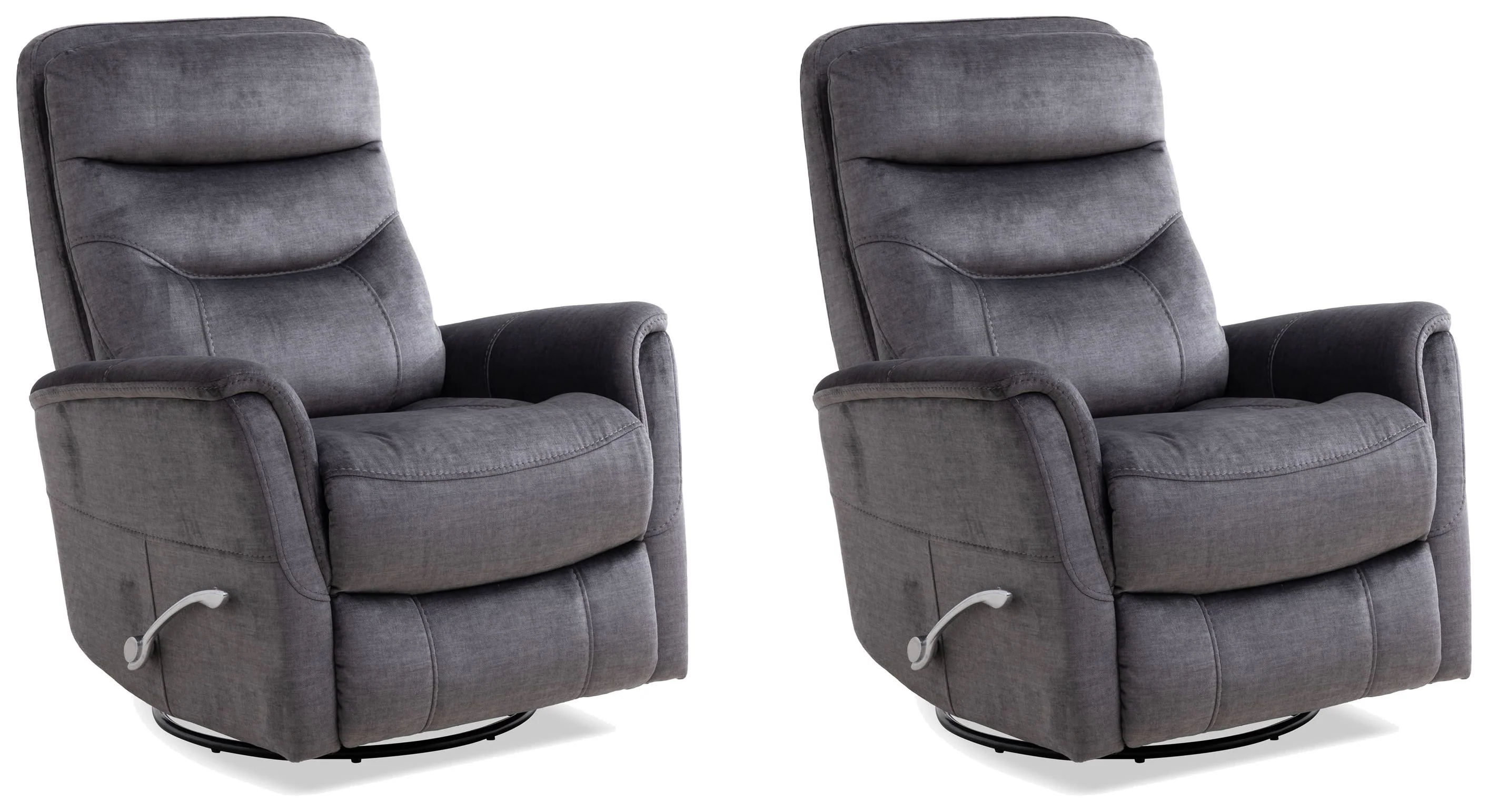 Parker Living Gemini - Capri Charcoal Swivel Glider Recliner Two Pack - Image 2
