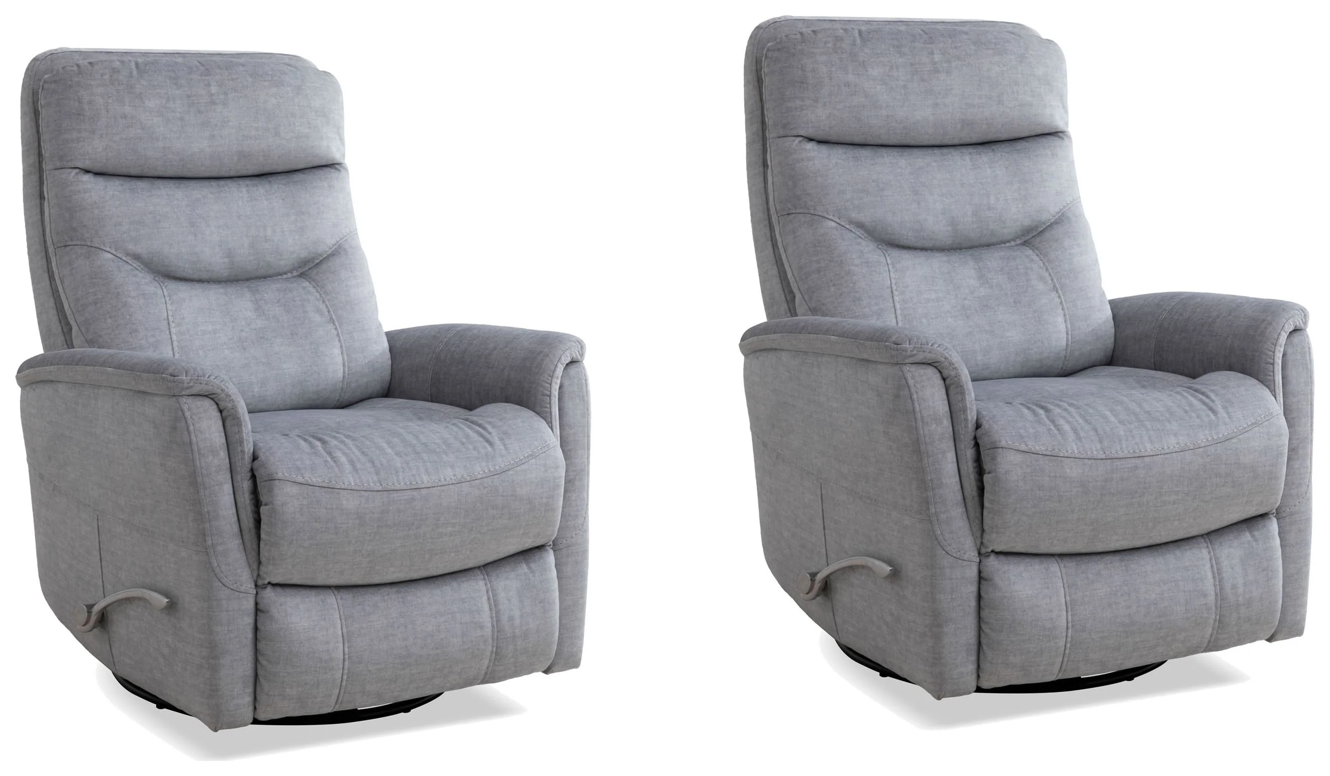 Parker Living Gemini - Capri Silver Swivel Glider Recliner Two Pack - Image 2