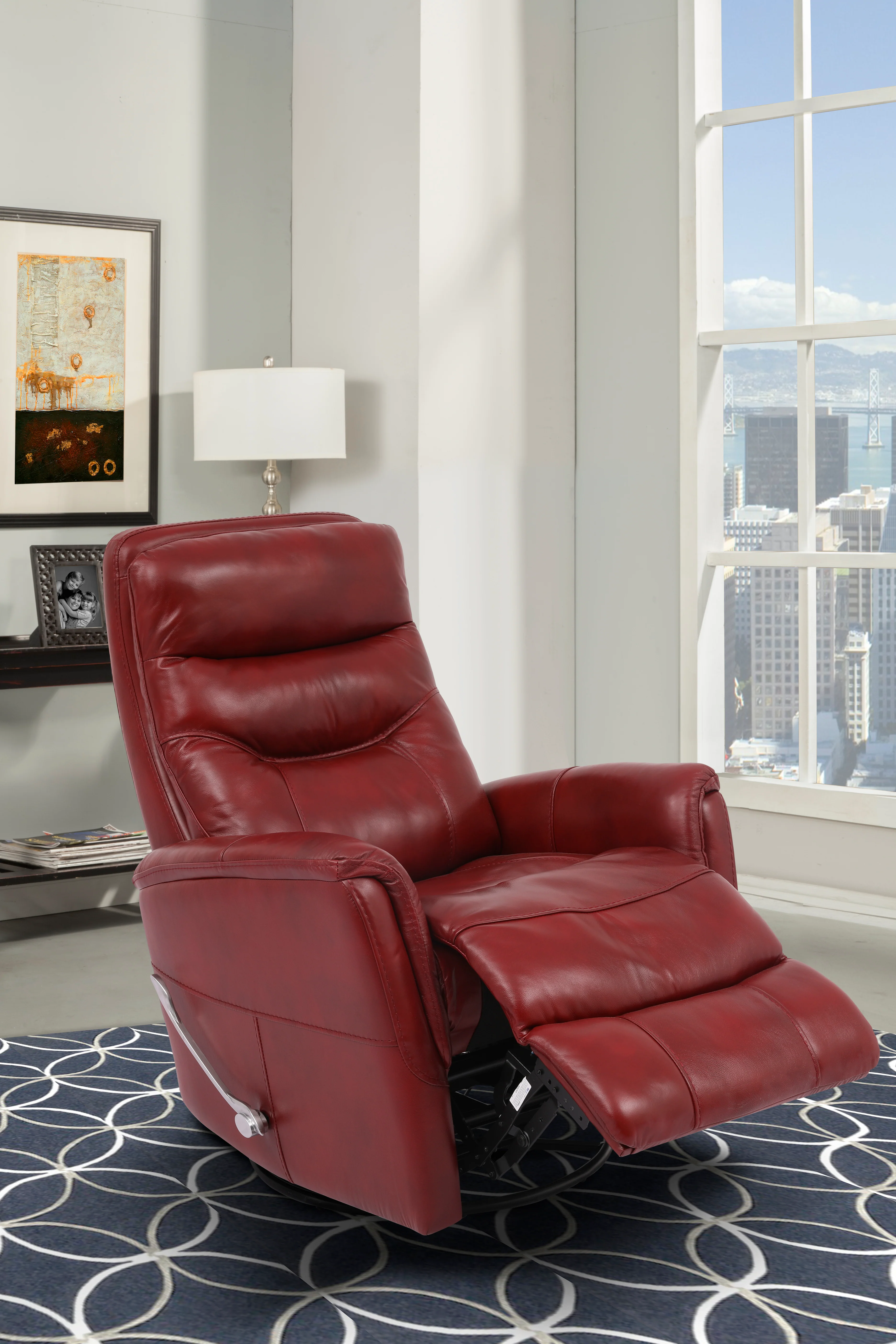 Parker Living Gemini - Rouge Swivel Glider Recliner - Image 3
