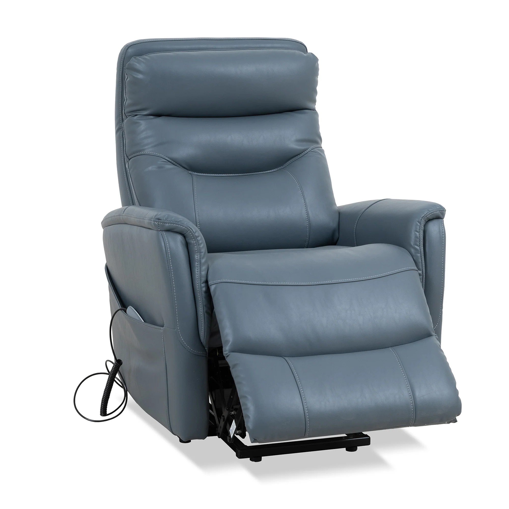Parker Living Gemini - Softy Azure Power Lift Recliner with Articulating Headrest - Image 4