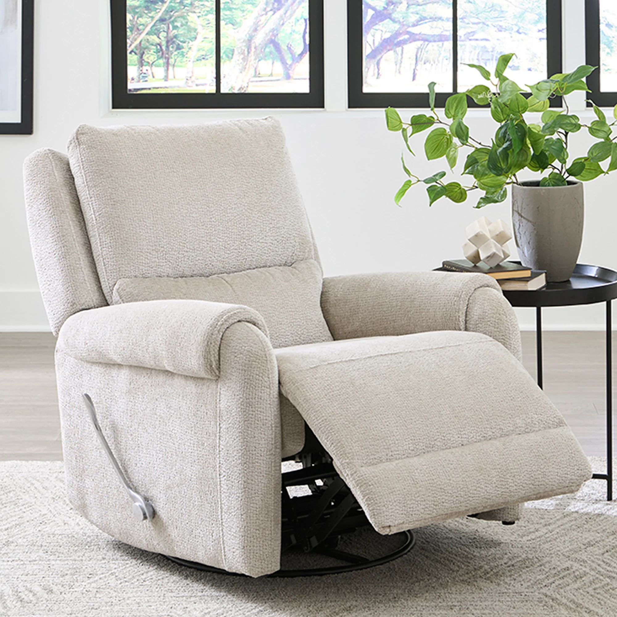 Parker Living Gentry - Ecru Mist Manual Swivel Glider Recliner - Image 3