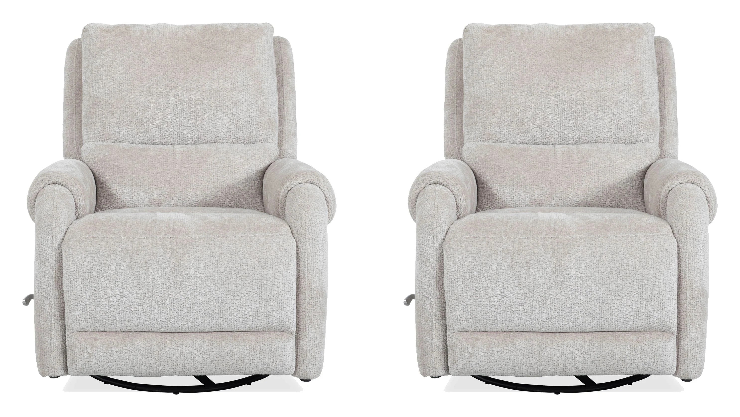 Parker Living Gentry - Ecru Mist Manual Swivel Glider Recliner Two Pack - Image 2