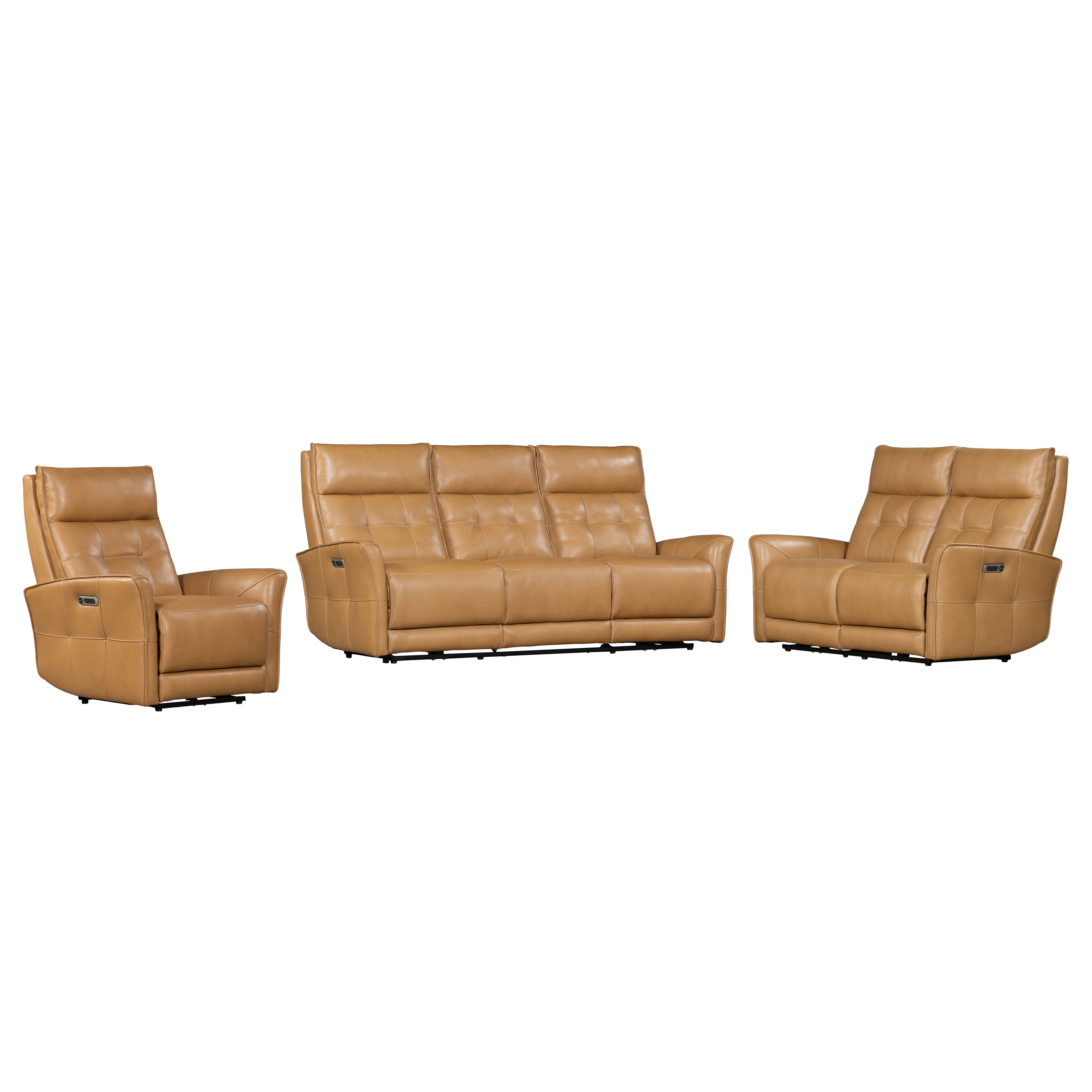 Parker Living Gershwin - Lucca Butterscotch Power Reclining Sofa Loveseat and Recliner - Image 2