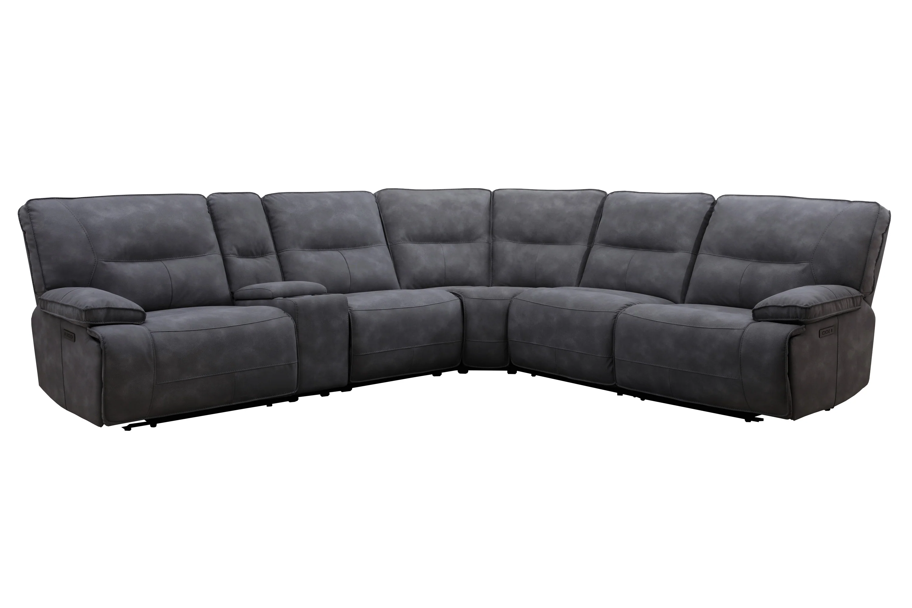 Parker Living Gladiator - Cobalt 6 Piece Modular Power Reclining Sectional with Power Adjustable Headrests - Image 2
