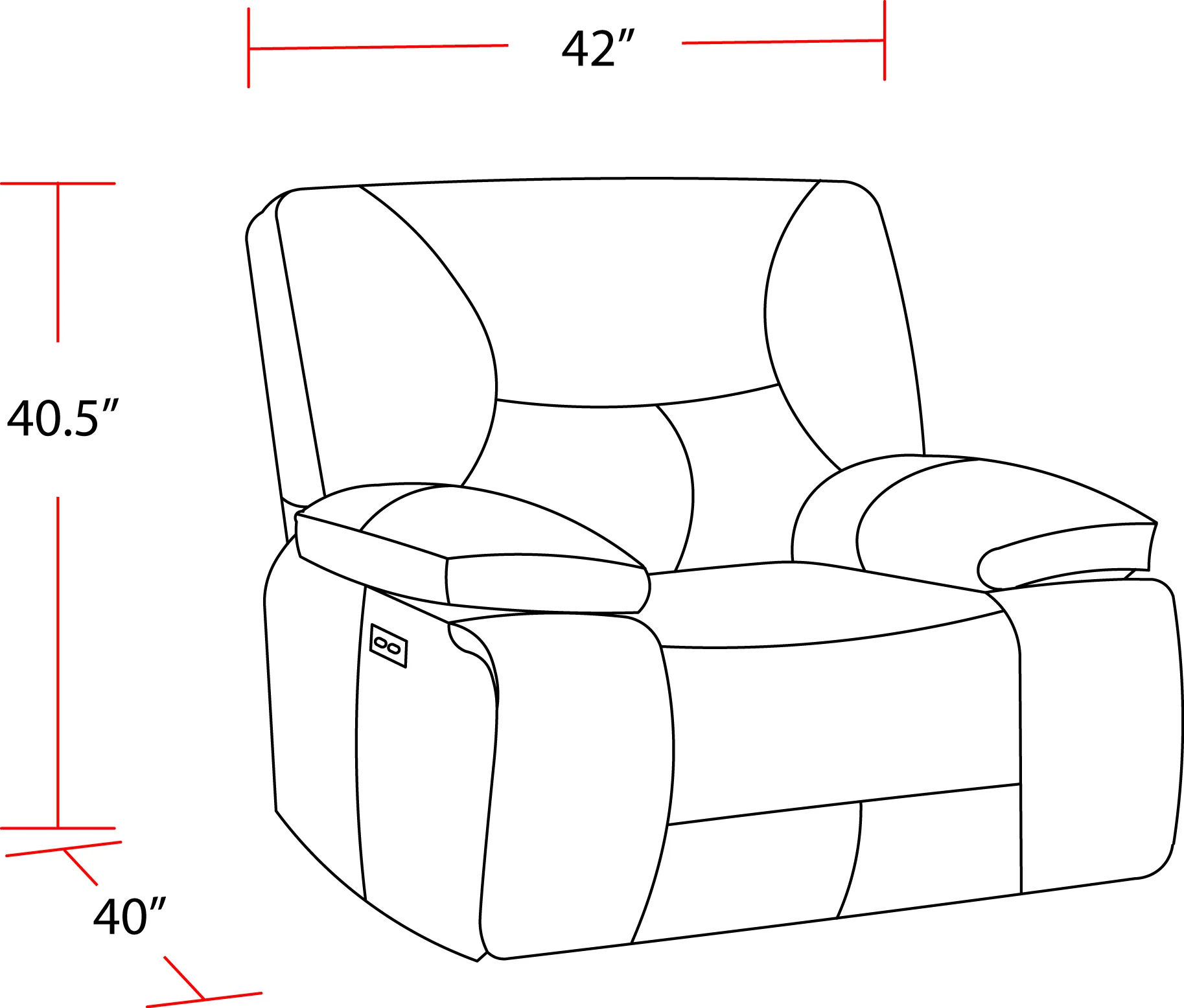 Parker Living Gladiator - Cobalt Zero Gravity Power Recliner - Image 4