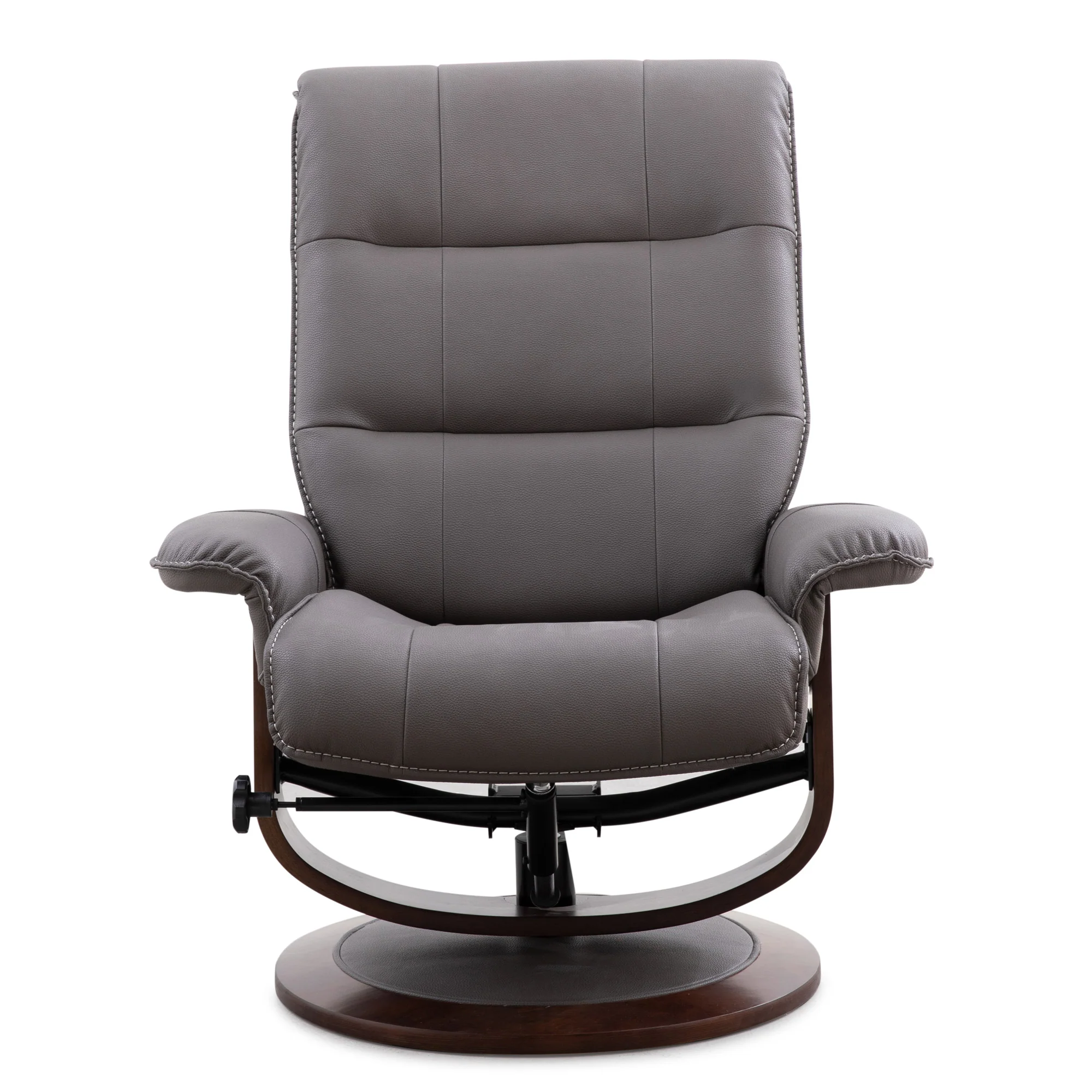 Parker Living Knight - Haze Manual Reclining Swivel Chair and Ottoman - Image 3