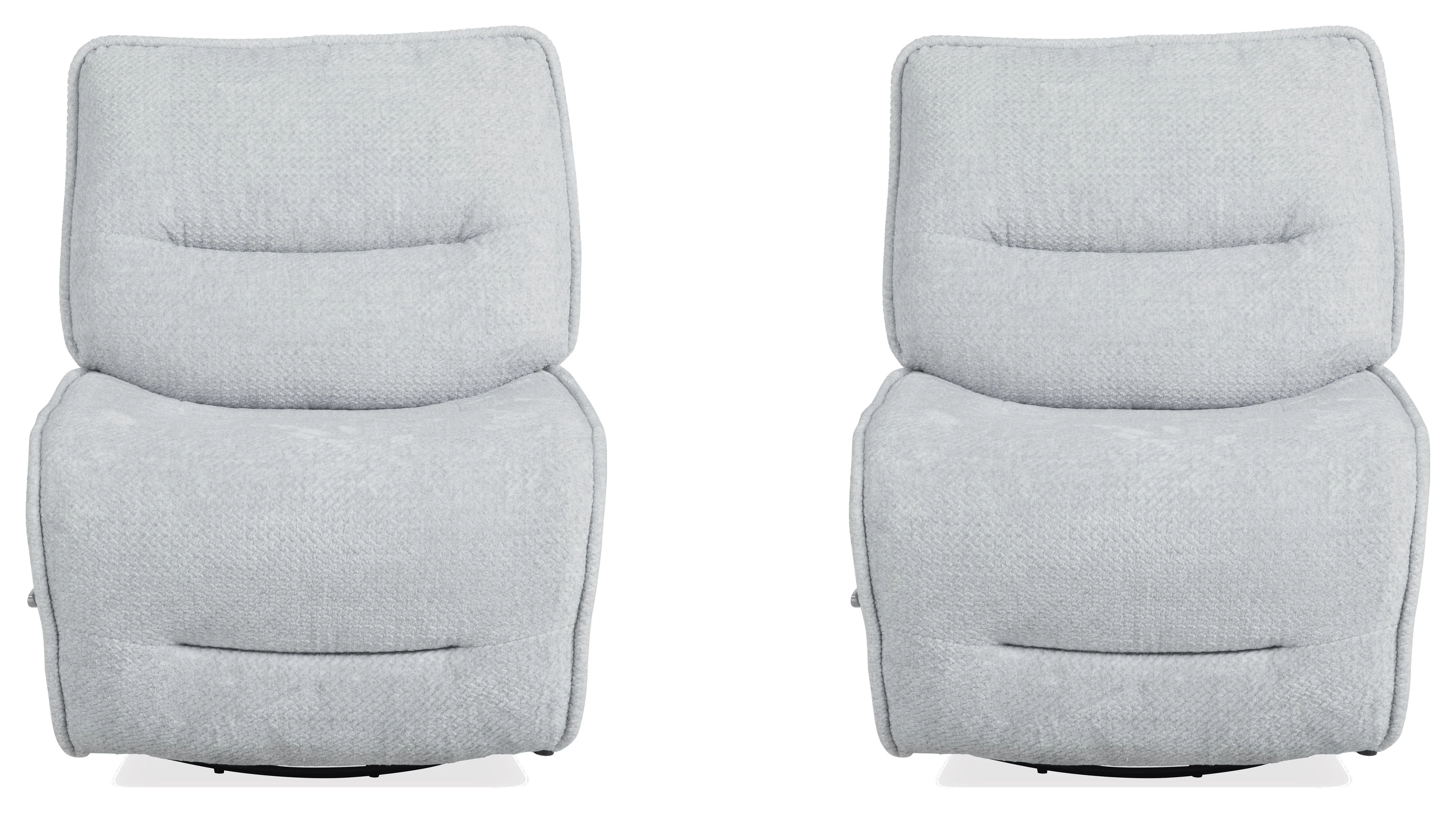 Parker Living Leo - Silver Fox Armless Recliner Two Pack - Image 2