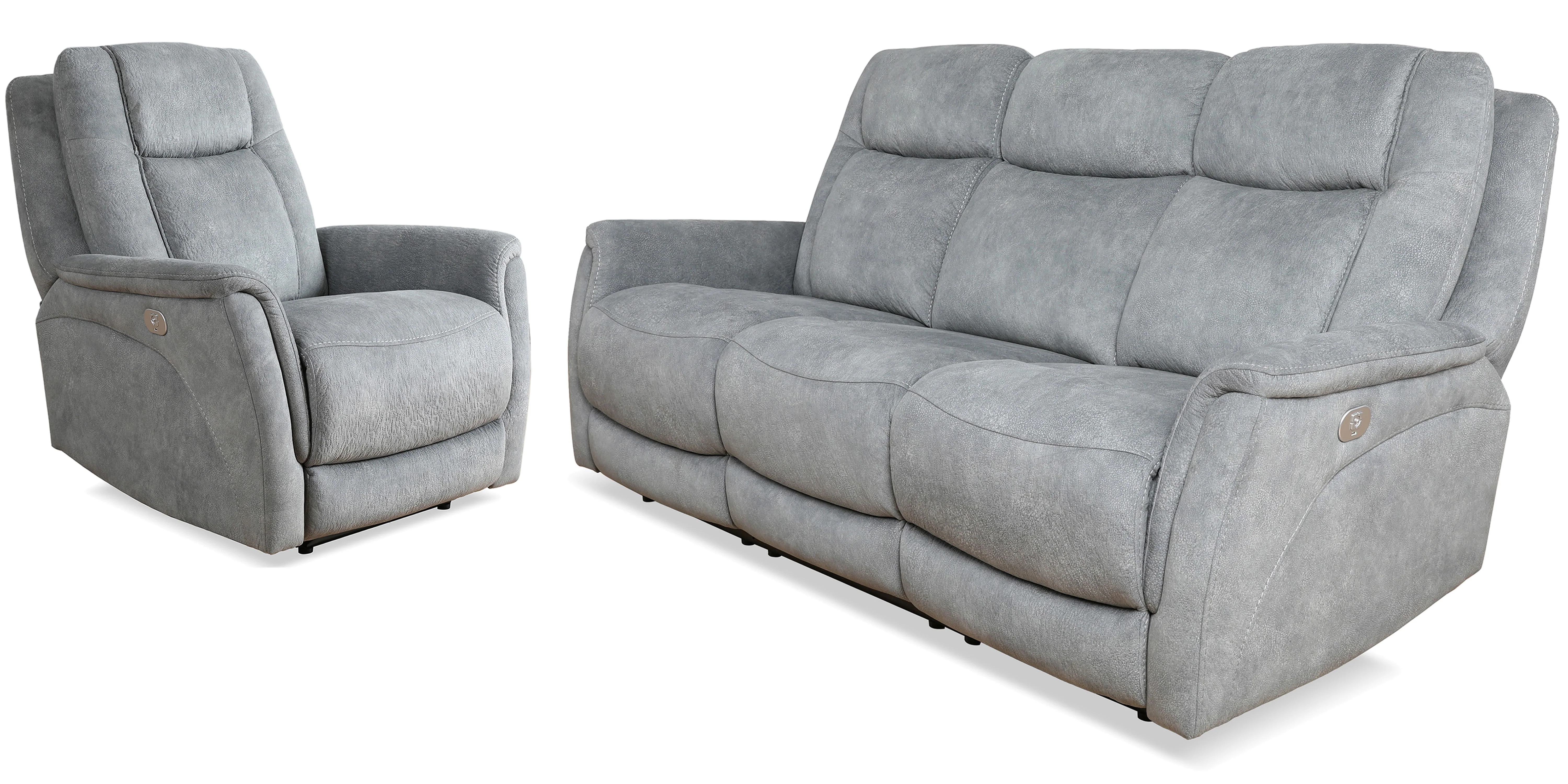 Parker Living Linus - Hudson Grey Power Reclining Sofa and Recliner - Image 2