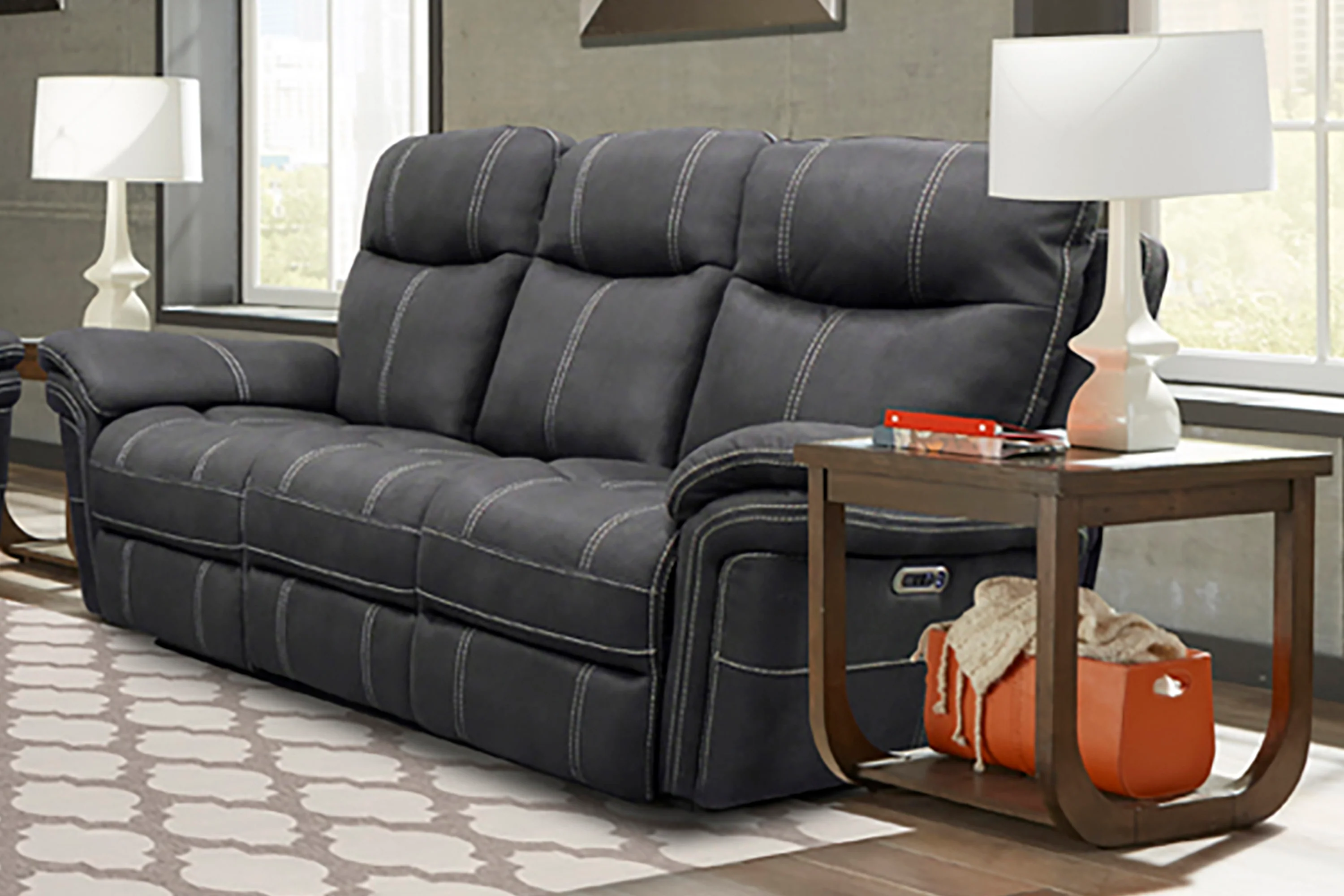 Parker Living Mason - Charcoal Power Reclining Sofa and Two Recliners - Image 2