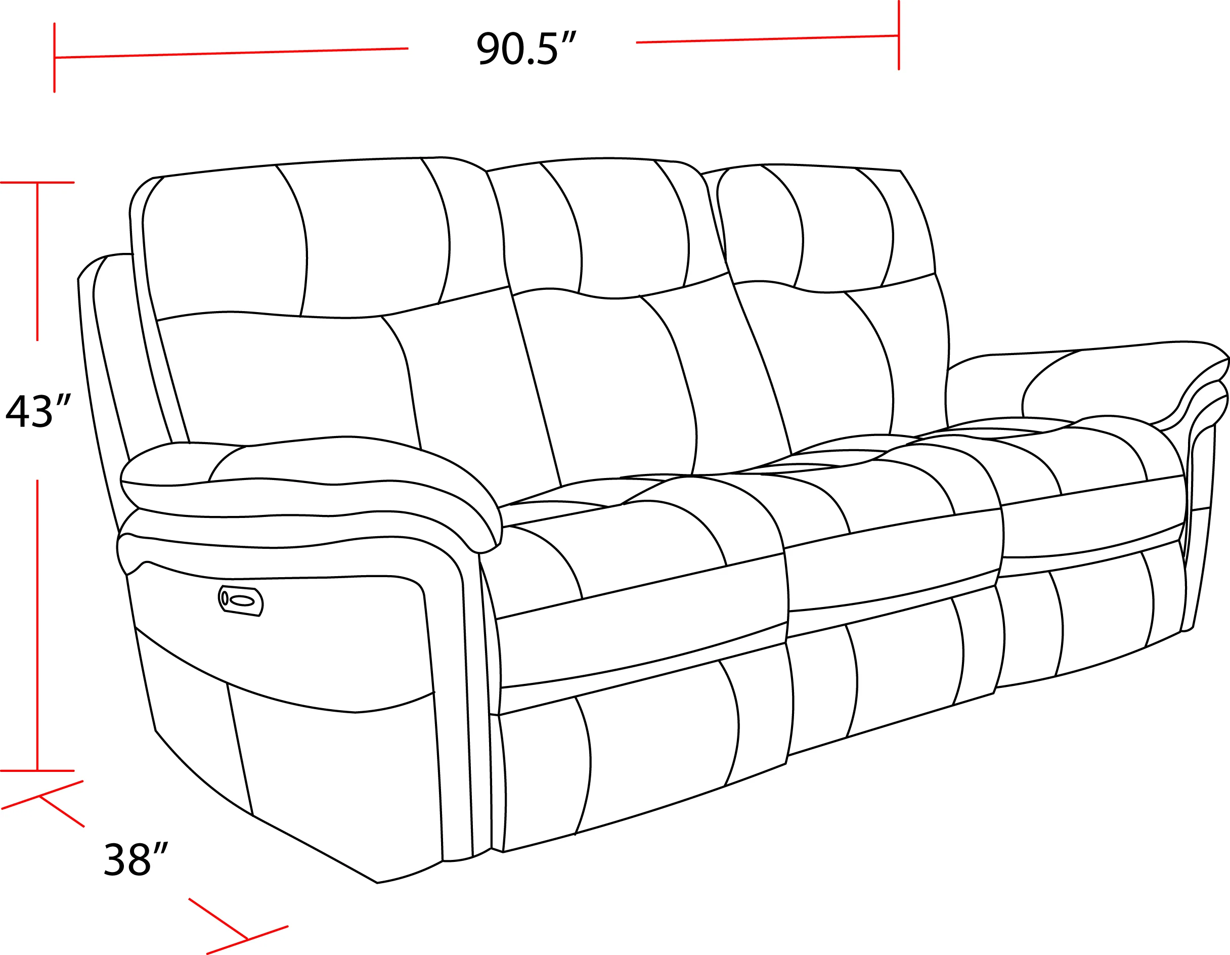 Parker Living Mason - Charcoal Power Reclining Sofa Loveseat and Recliner - Image 8