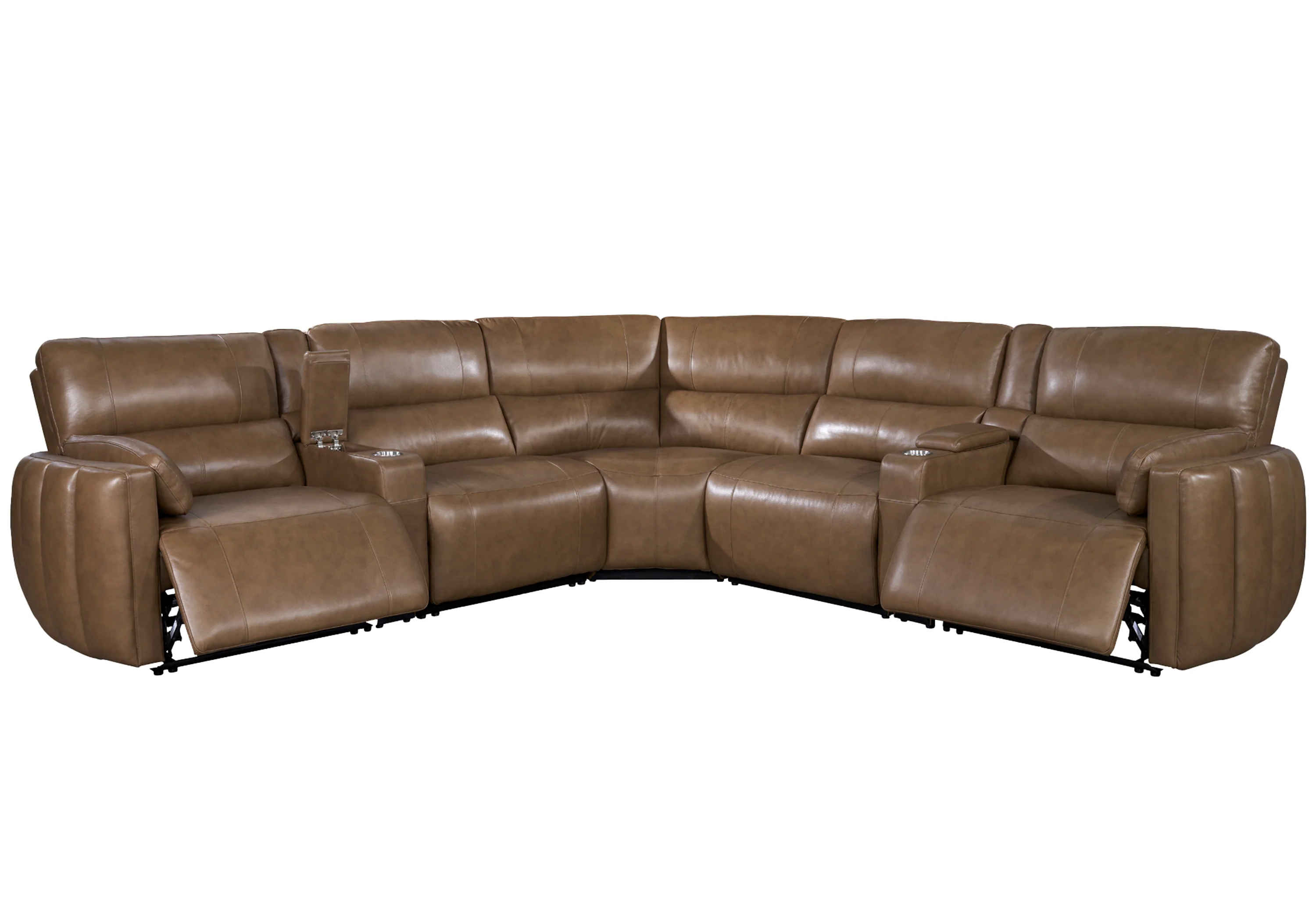 Parker Living Modesto - Sable 7 Piece Modular Power Reclining Sectional with Power Adjustable Headrests - Image 5