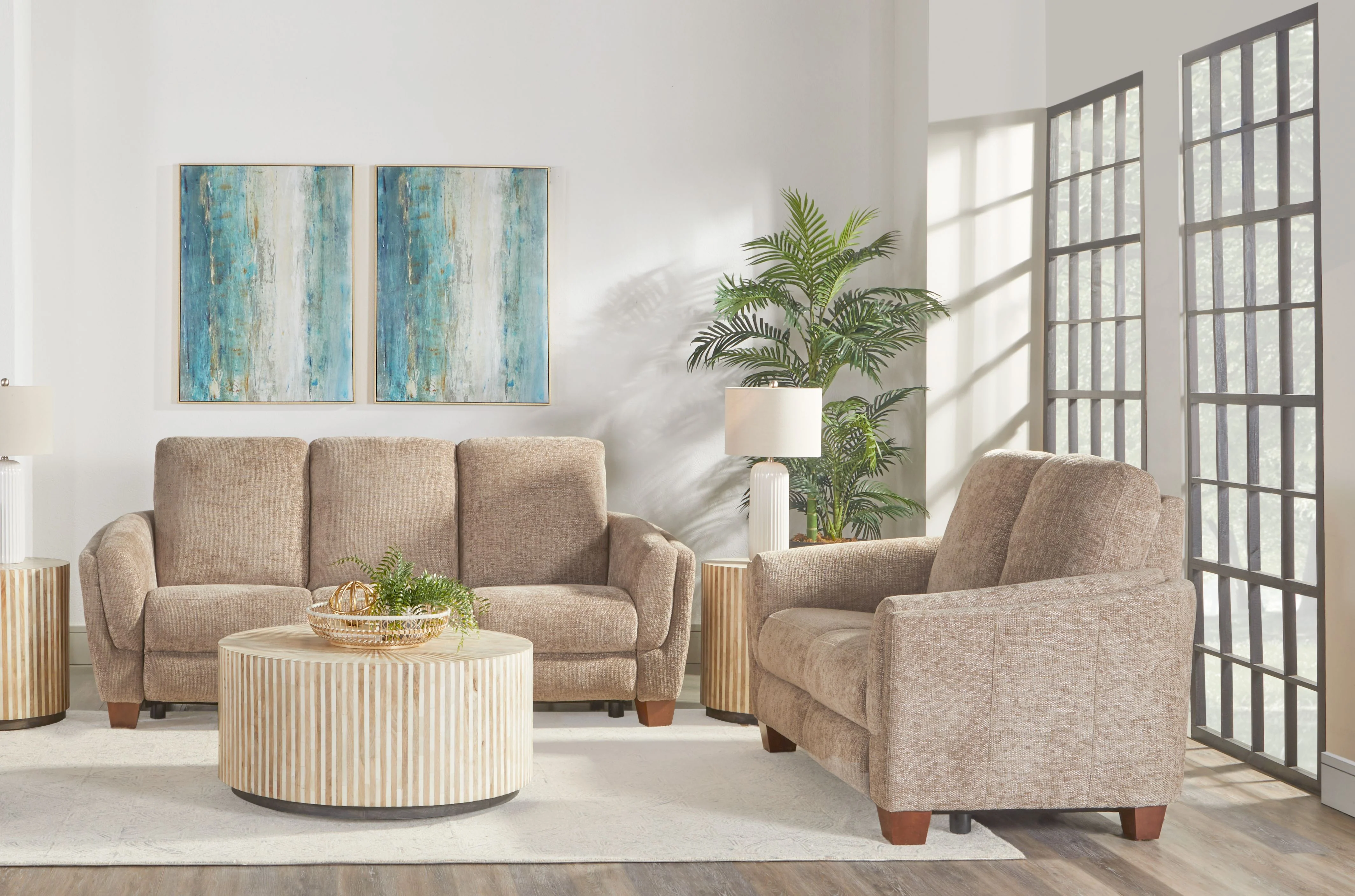 Parker Living Morehead - Biscotti Power Reclining Sofa and Loveseat - Image 4