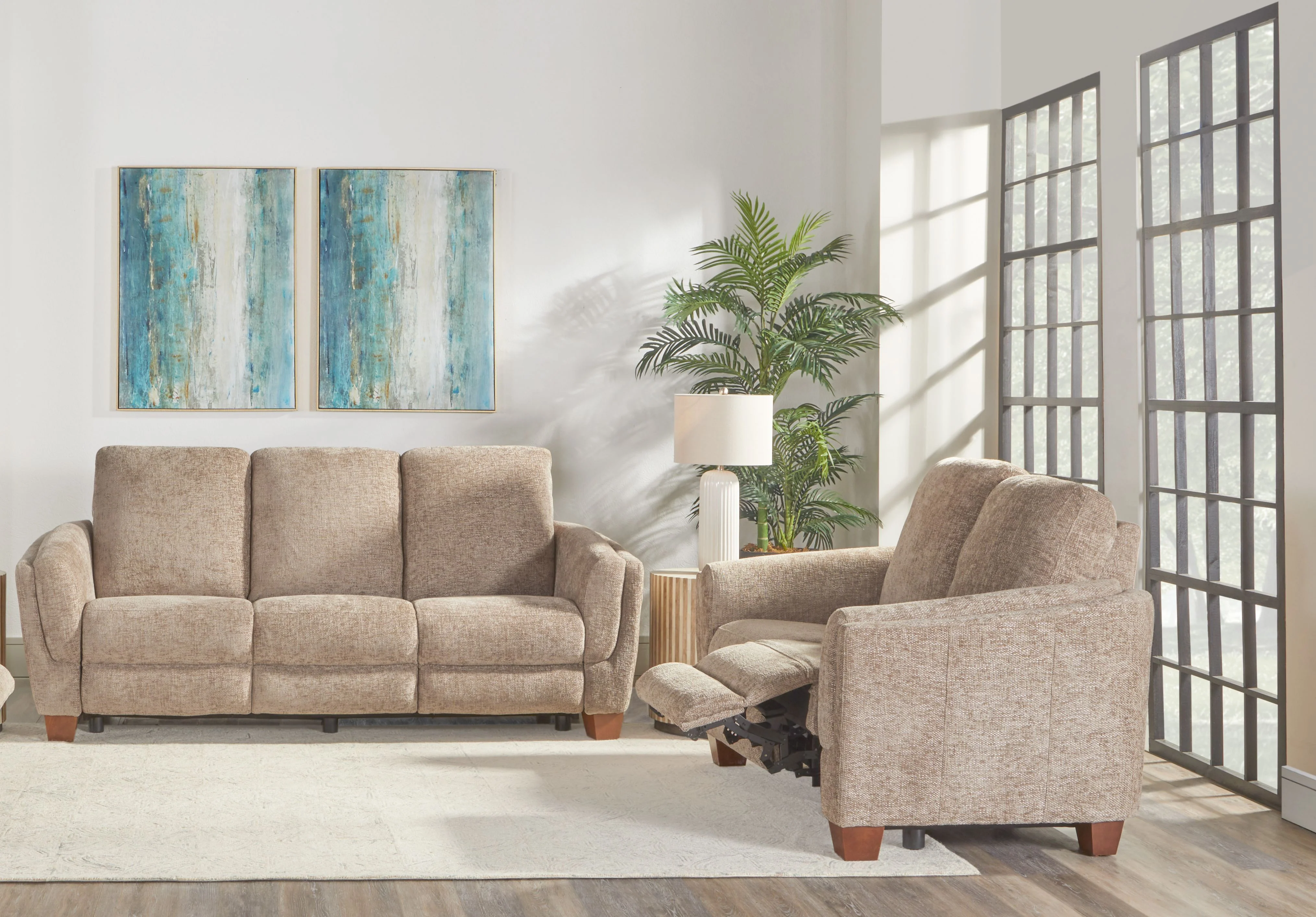 Parker Living Morehead - Biscotti Power Reclining Sofa and Loveseat - Image 5