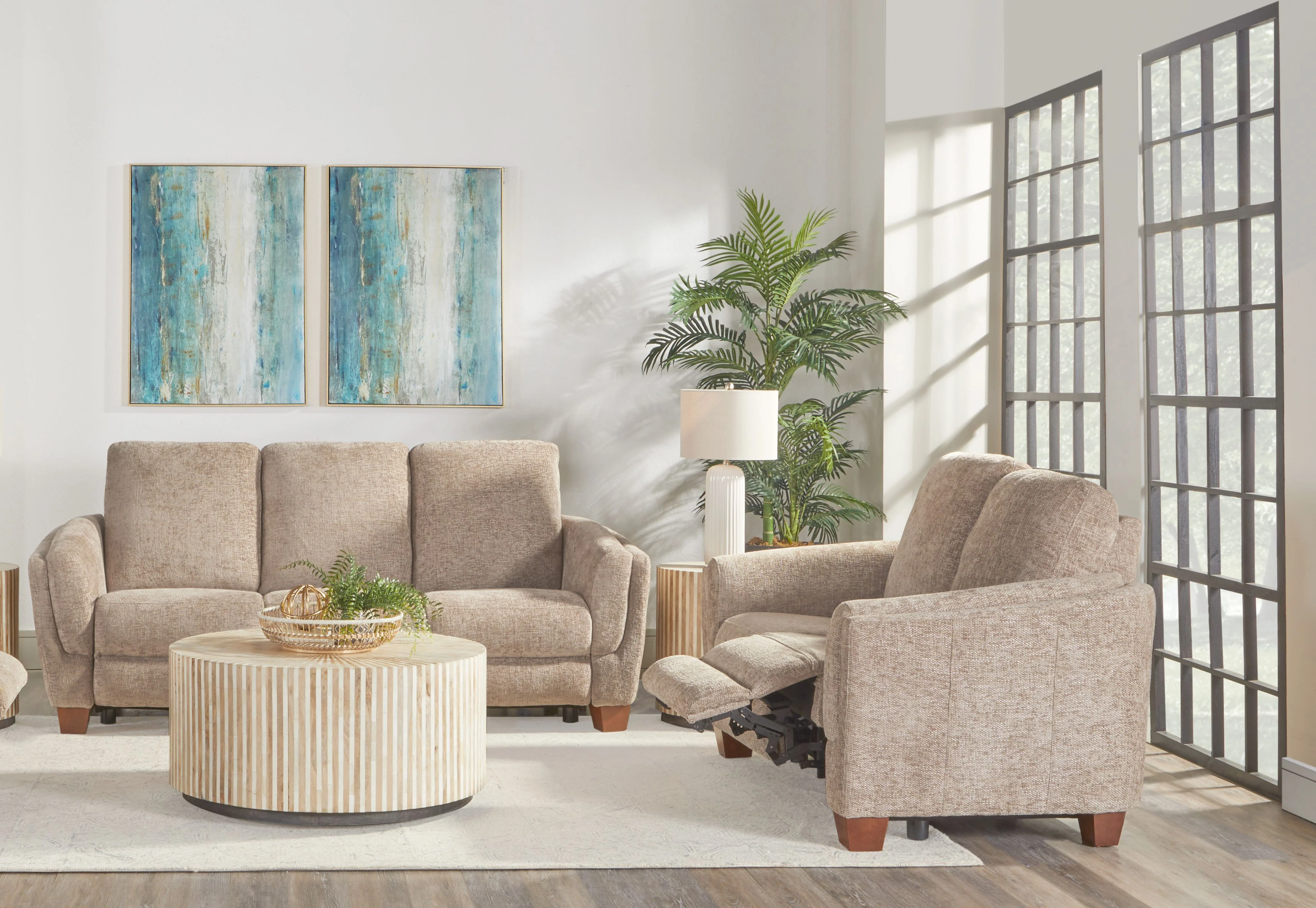 Parker Living Morehead - Biscotti Power Reclining Sofa and Loveseat - Image 6