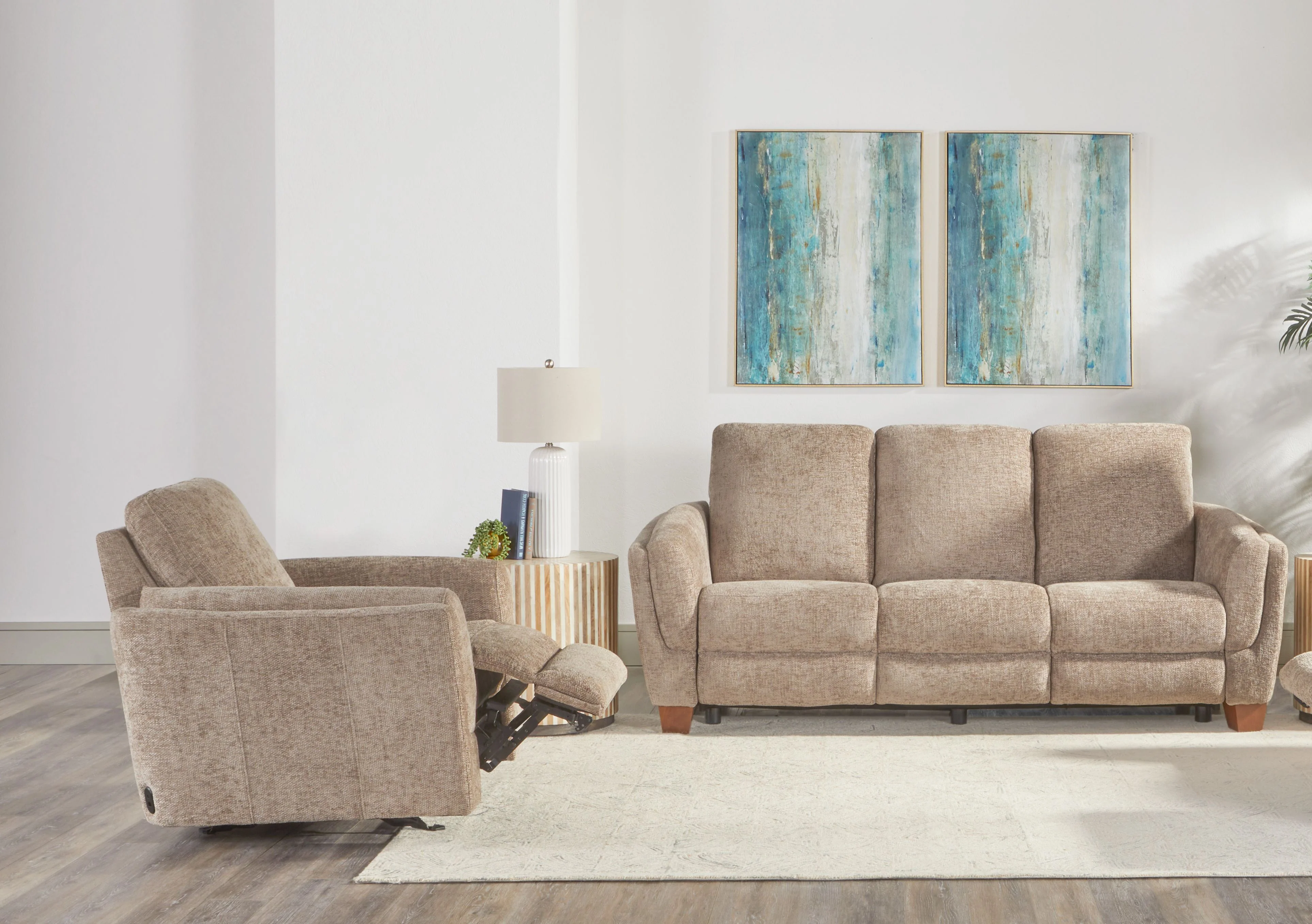 Parker Living Morehead - Biscotti Power Reclining Sofa and Recliner - Image 5