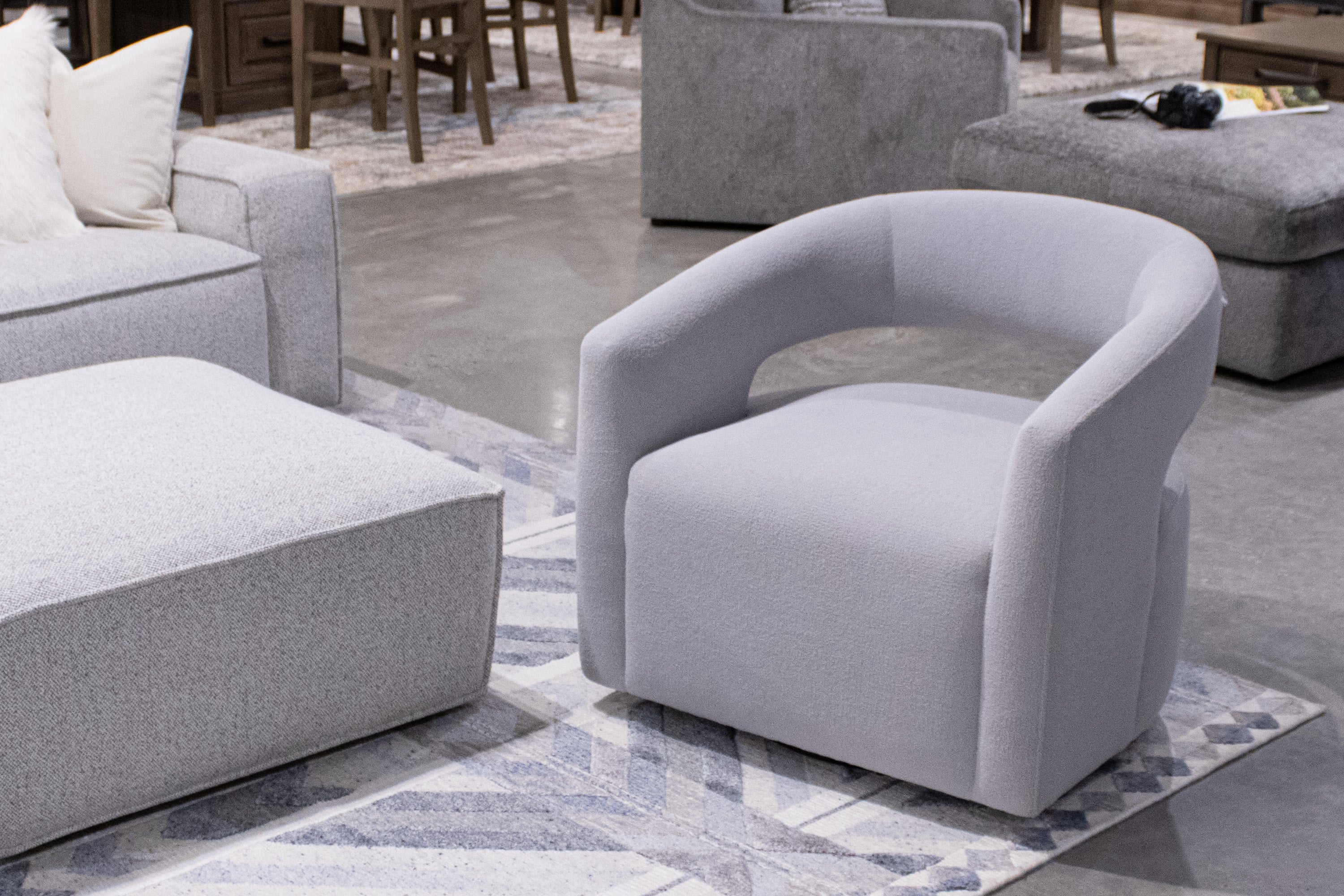 Parker Living Orbit - Dame Dove Open Back Accent Chair - Image 3