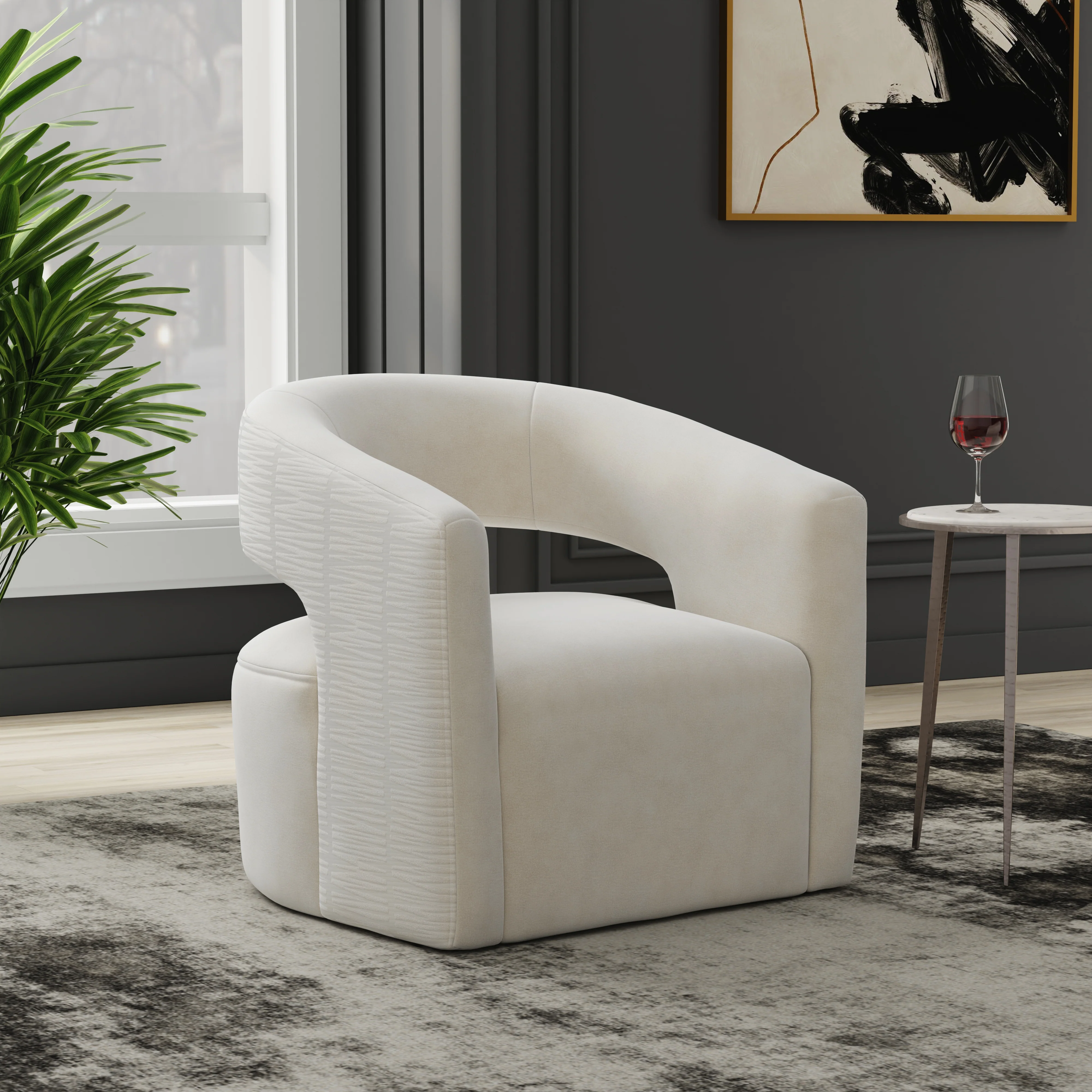 Parker Living Orbit - Elise Natural Open Back Accent Chair Two Pack - Image 3